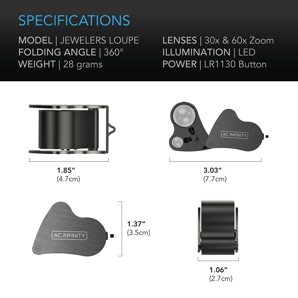 ac-infinity-jewelers-loupe-30x-60x-led-magnifying-glass-with-aluminum-case image 5