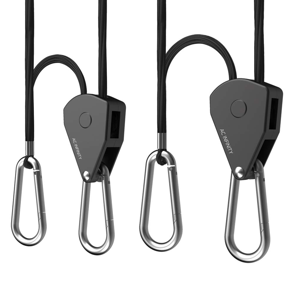 ac-infinity-adjustable-1-8-rope-hanger-2-pairs-heavy-duty-stainless-steel-ratche image 8