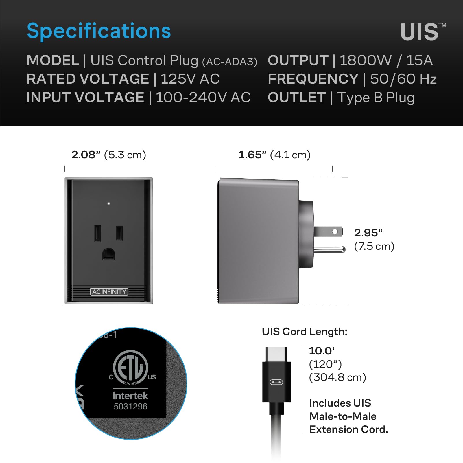 ac-infinity-uis-control-plug-smart-outlet-adapter-for-uis-controllers image 6