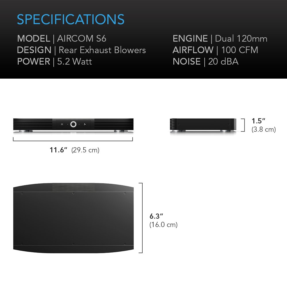 ac-infinity-aircom-s6-quiet-cooling-blower-fan-system-12-rear-exhaust-for-receiv image 6