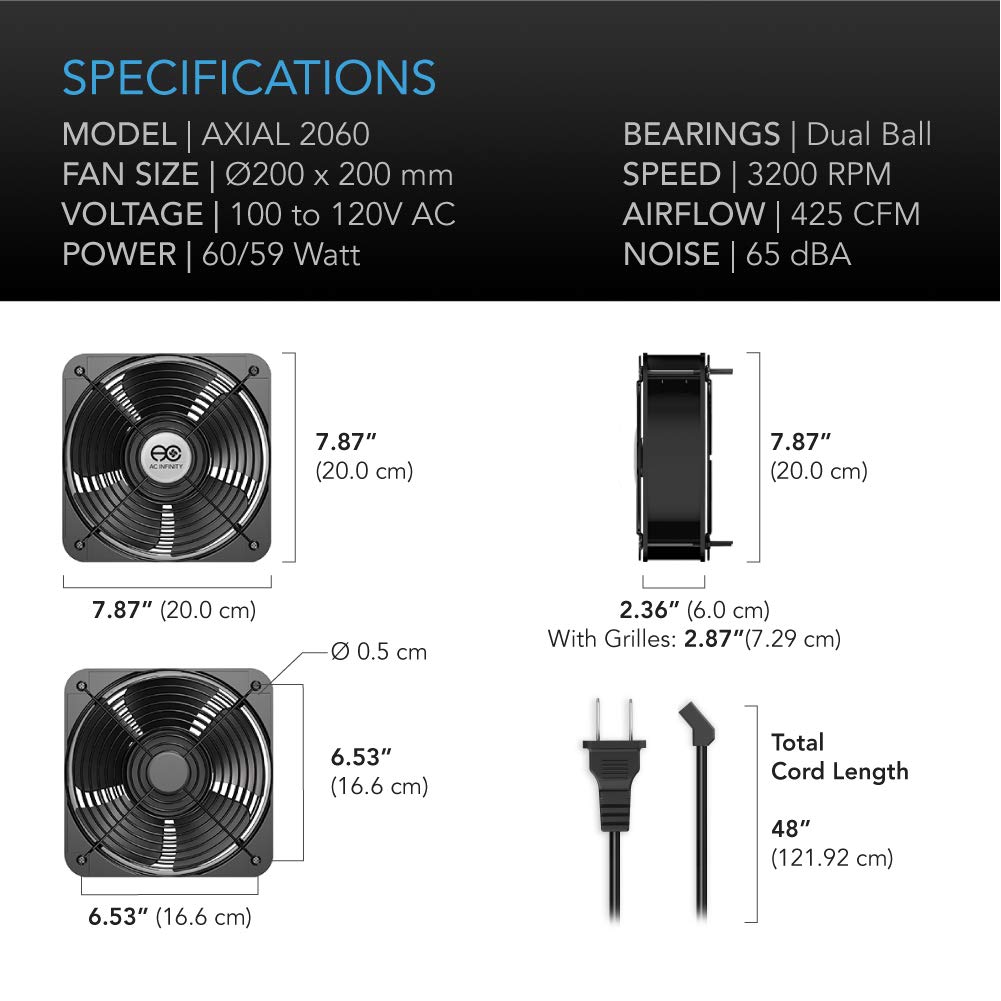 ac-infinity-axial-2060-muffin-fan-200mm-120v-ac-high-speed-425-cfm-for-diy-cooli image 6