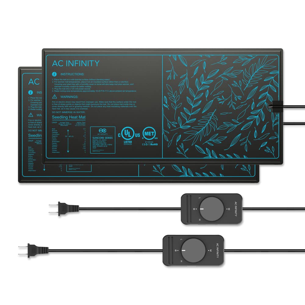 ac-infinity-suncore-a3x2-dual-waterproof-seedling-mats-with-heat-controllers-10- image 1