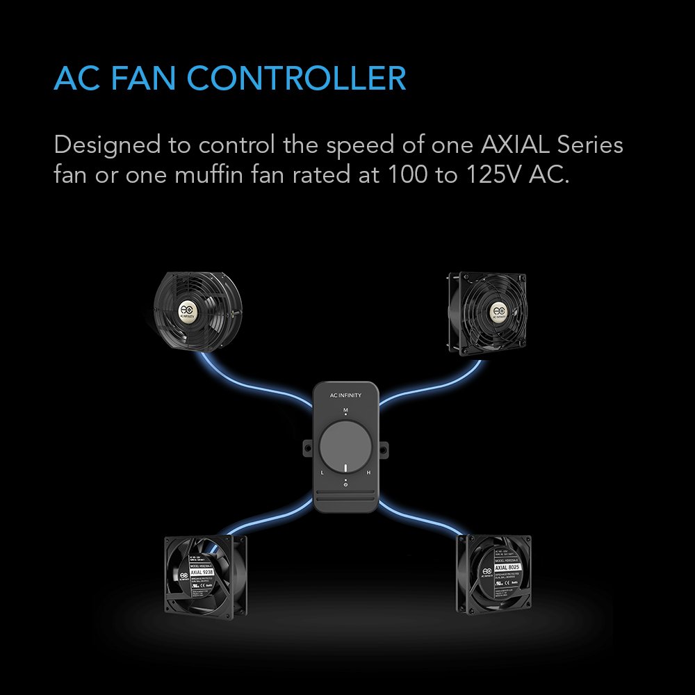 ac-infinity-fan-speed-controller-single-connector-for-100-125v-ac-axial-muffin-f image 2