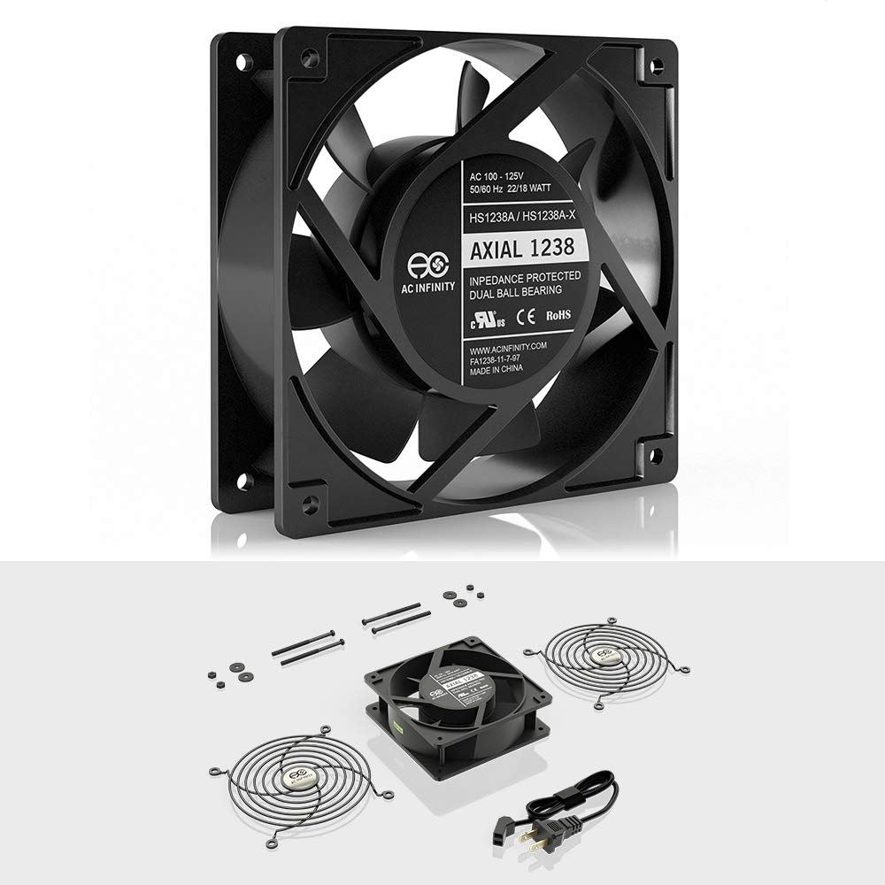 ac-infinity-axial-1238-muffin-fan-120mm-x-38mm-115v-120v-ac-high-speed image 2