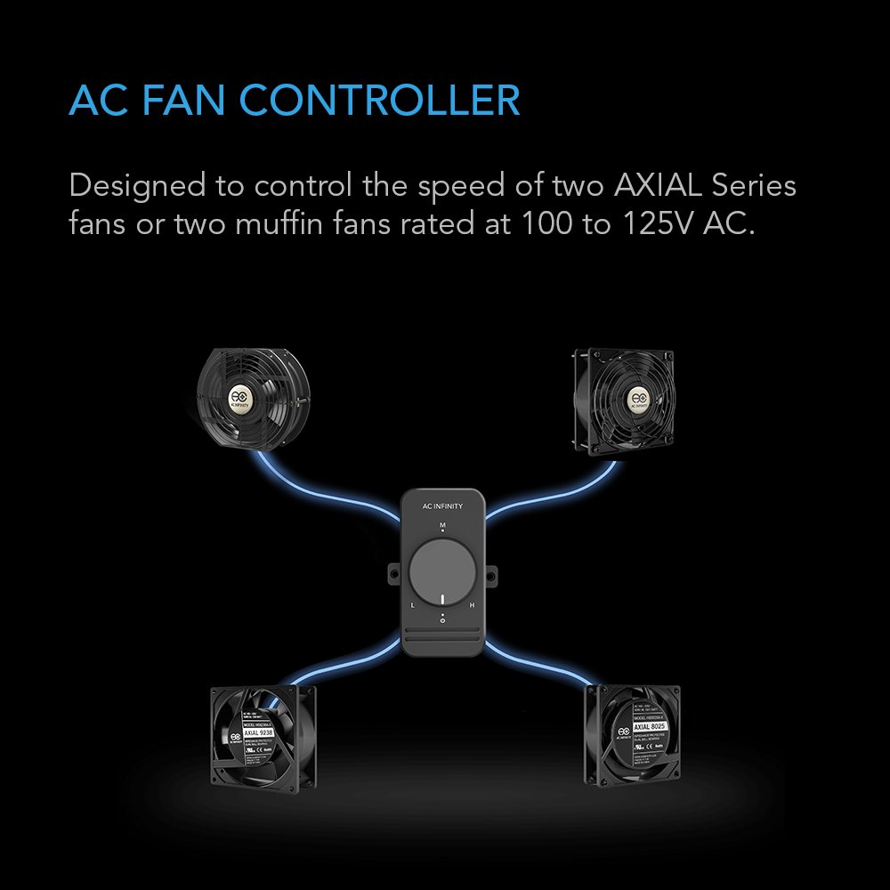 ac-infinity-fan-speed-controller-for-100-125v-ac-axial-muffin-fans-dual-connecto image 2