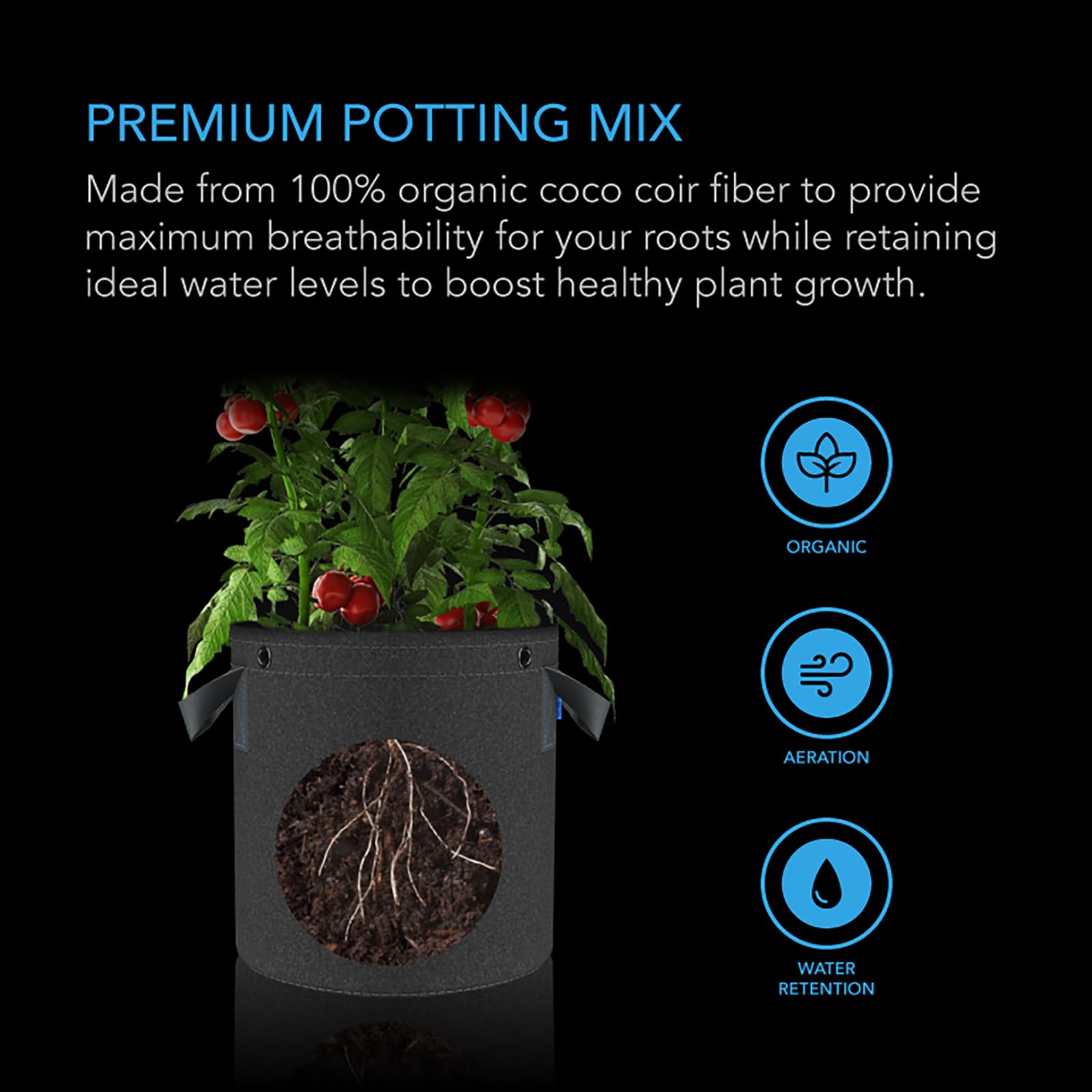 ac-infinity-instant-potting-mix-2-lb-buffered-coco-coir-brick-for-hydroponics image 2