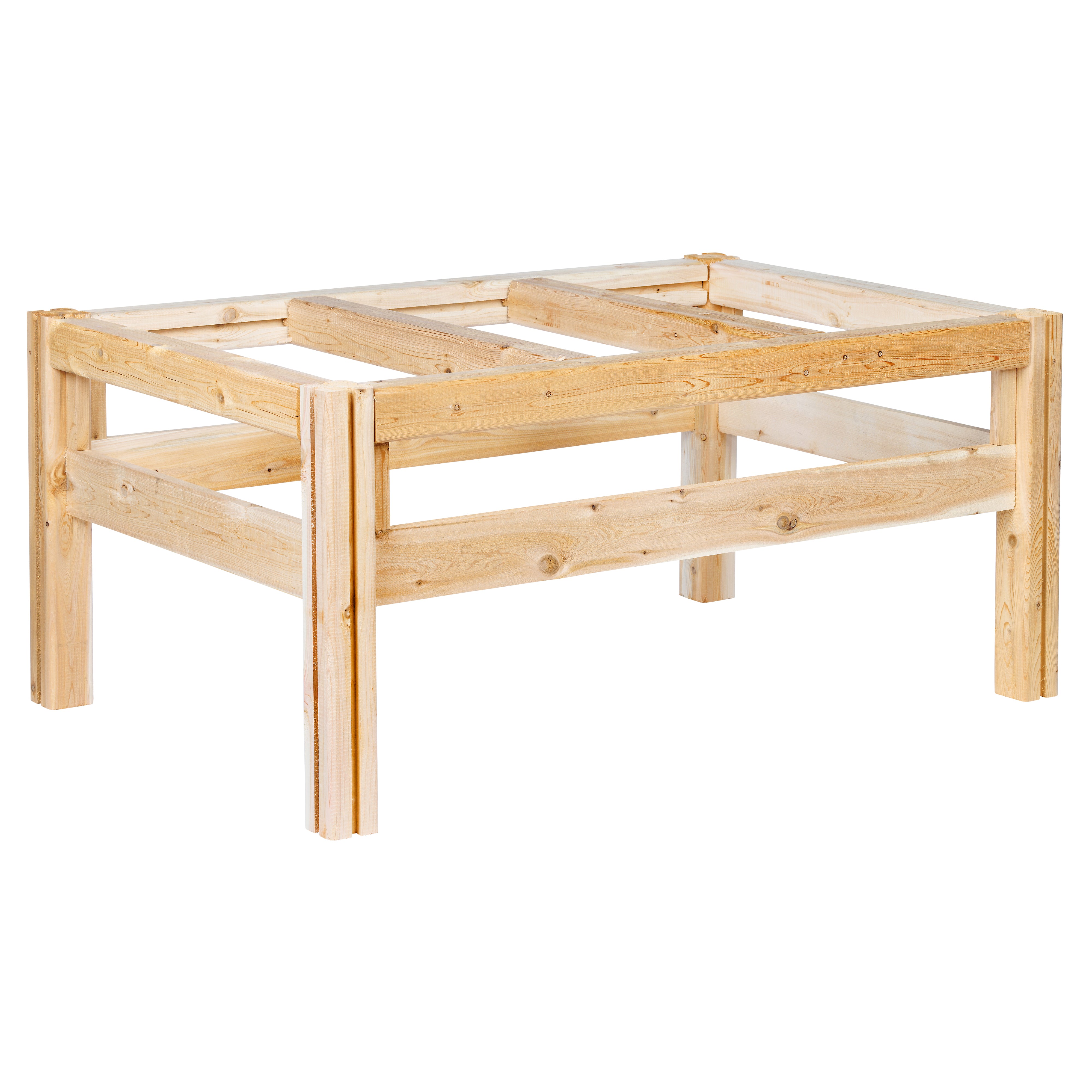 greenes-fence-six-bucket-elevated-cedar-wood-garden-frame-43-in-x-28-in-20-or-30 image 3
