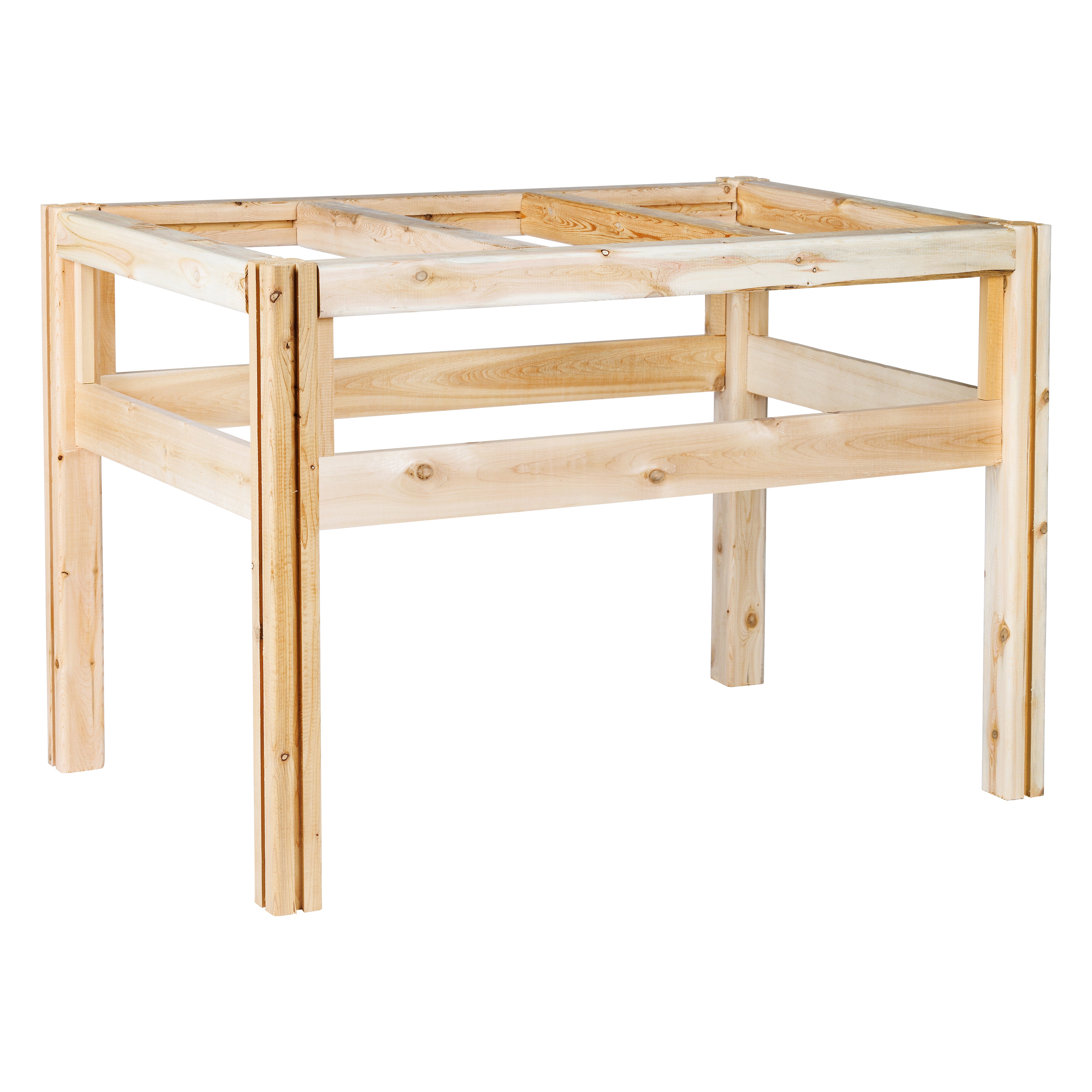 greenes-fence-six-bucket-elevated-cedar-wood-garden-frame-43-in-x-28-in-20-or-30 image 7
