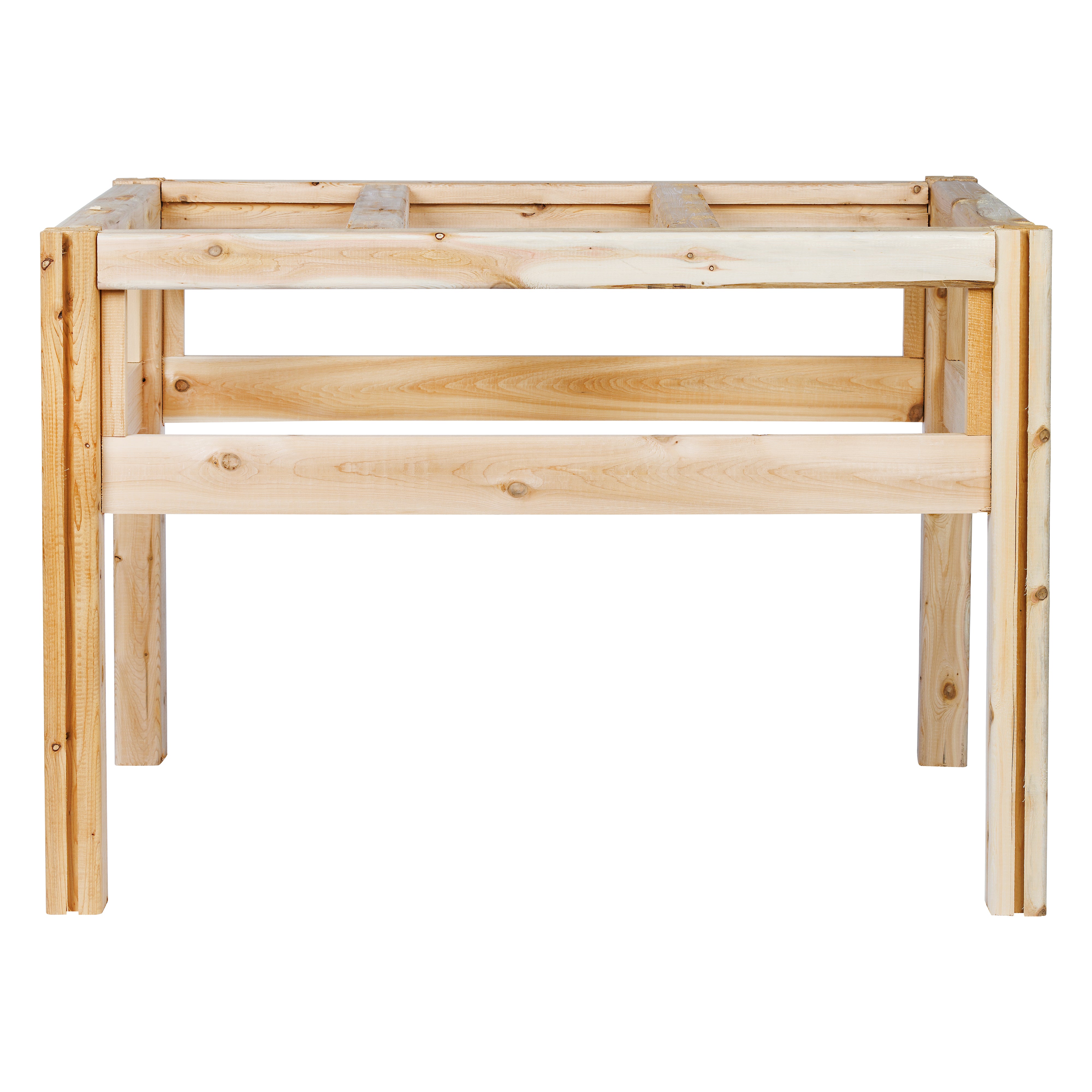 greenes-fence-six-bucket-elevated-cedar-wood-garden-frame-43-in-x-28-in-20-or-30 image 8