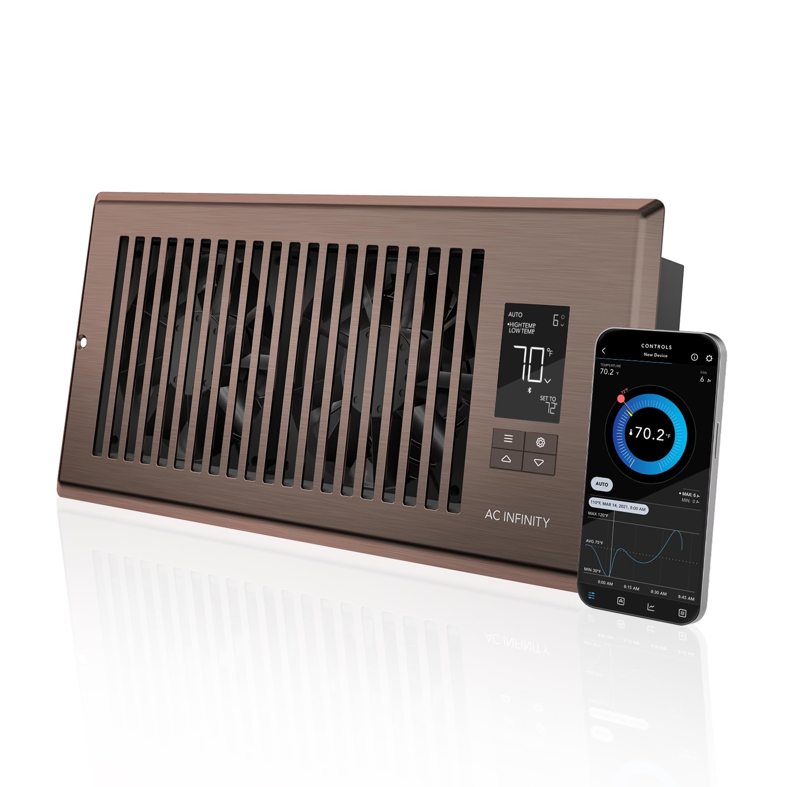 ac-infinity-airtap-t4-bronze-register-booster-fan-for-4-x-12-vents-with-thermost image 8