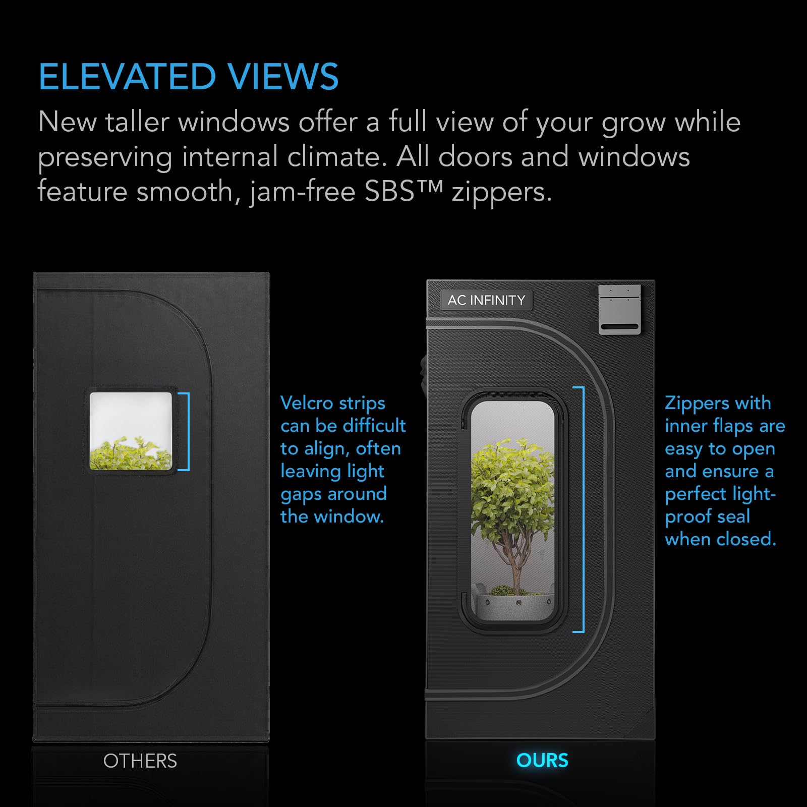 ac-infinity-cloudlab-632-advance-grow-tent-3-x2-with-thickest-1-poles-and-2000d- image 4
