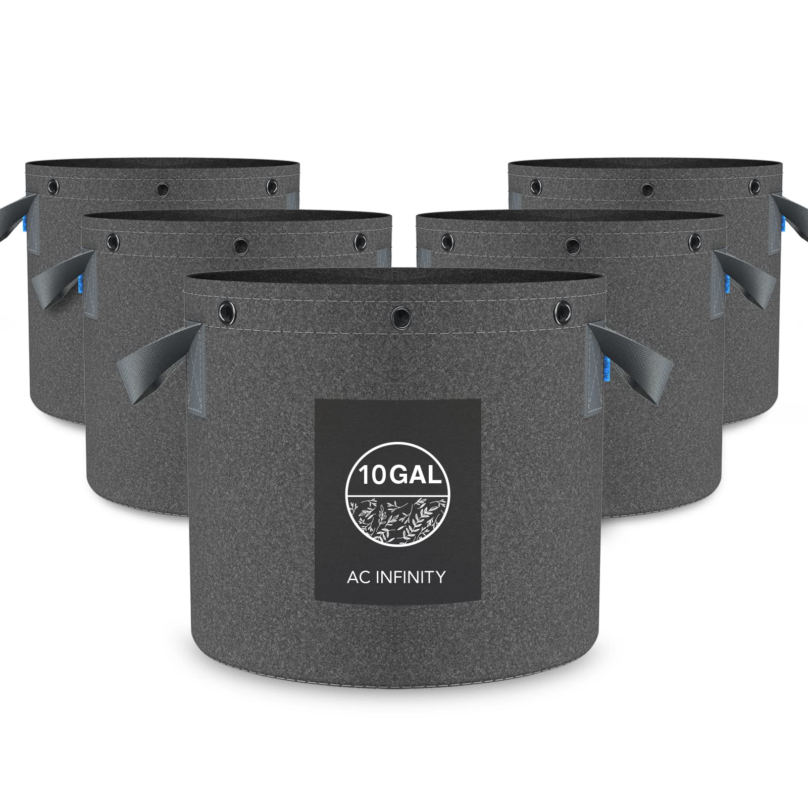 ac-infinity-heavy-duty-fabric-pots-3-gallon-5-pack-with-500g-thick-nonwoven-fabr image 8