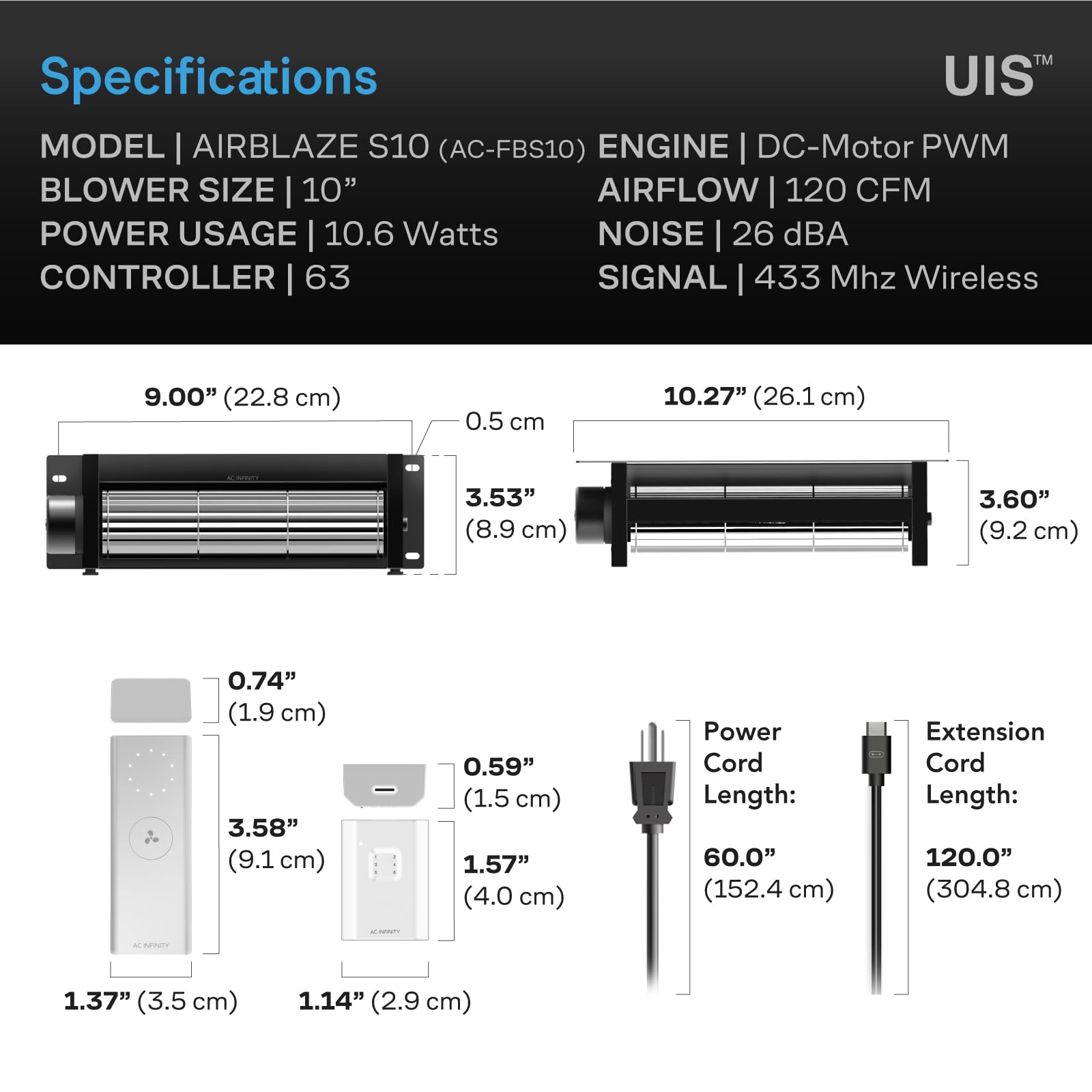 ac-infinity-airblaze-s10-universal-fireplace-blower-fan-kit-10-with-wireless-10- image 6
