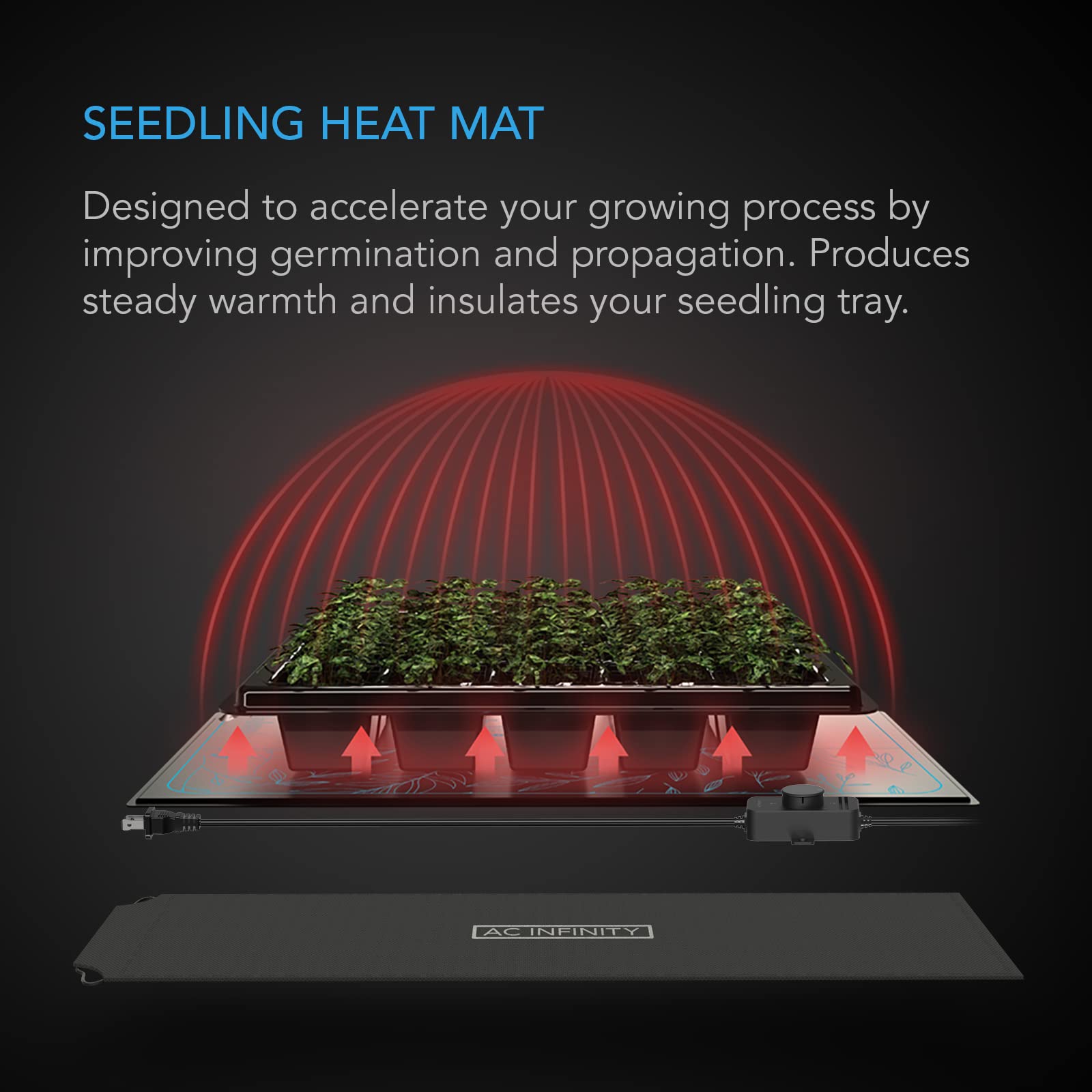 ac-infinity-suncore-s3-waterproof-seedling-heat-mat-with-controller-10-x-20-75 image 2