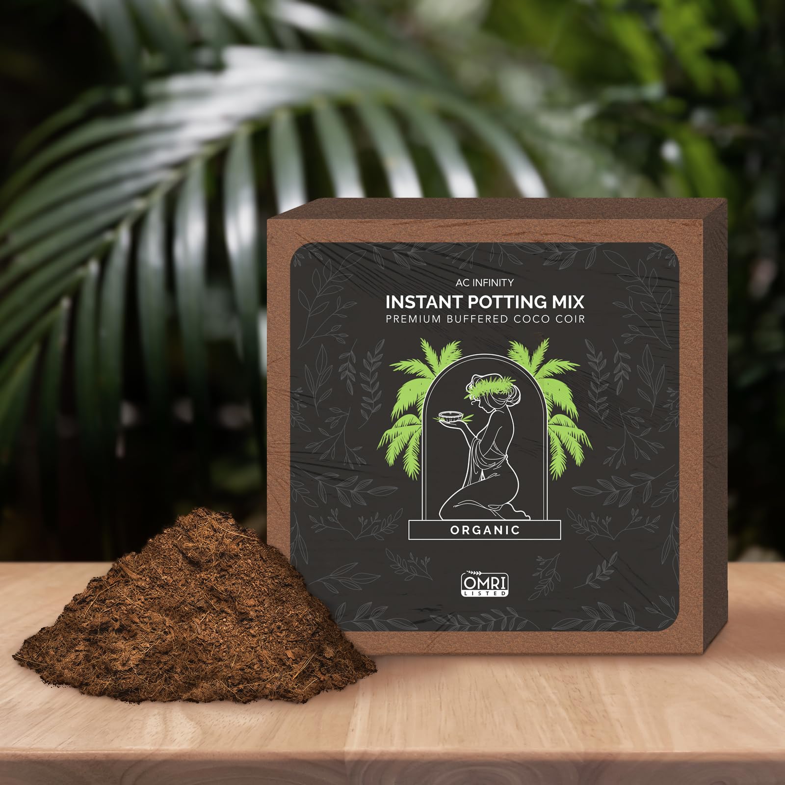 ac-infinity-instant-potting-mix-2-lb-buffered-coco-coir-brick-for-hydroponics image 5