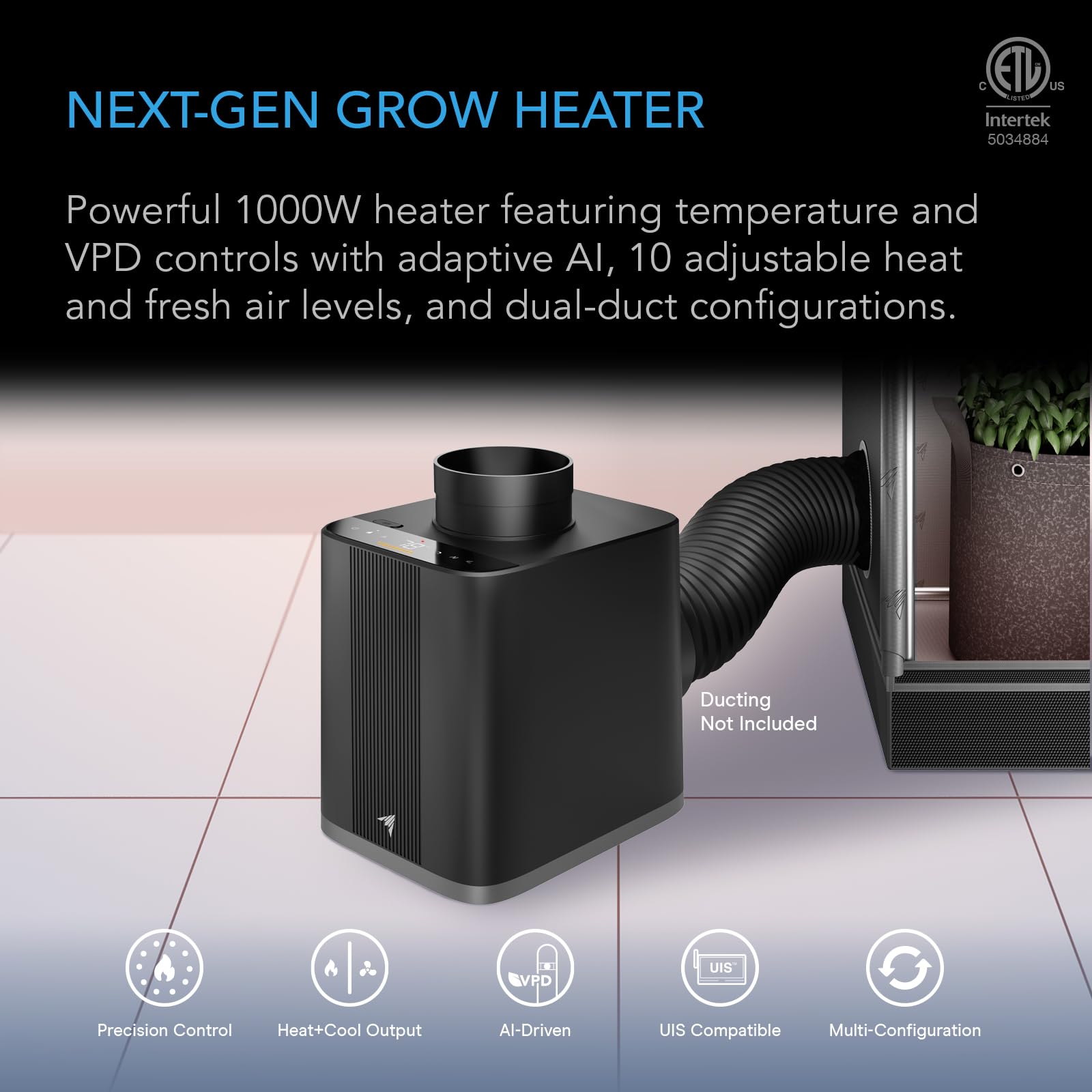 ac-infinity-thermoforge-t7-1000w-environmental-heater-with-vpd-controller image 2