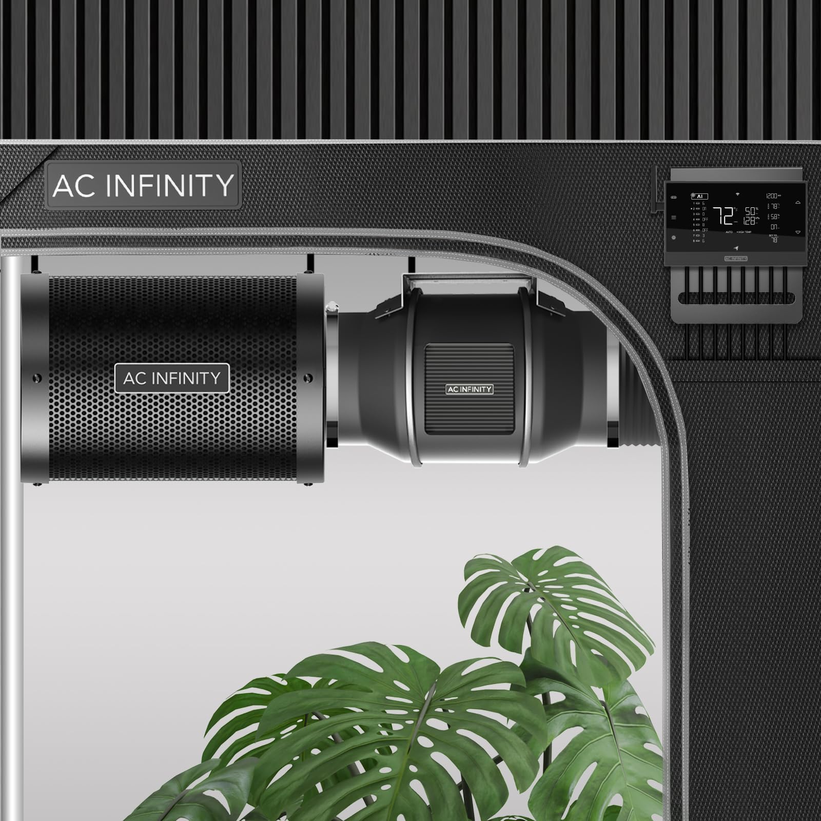 ac-infinity-air-filtration-pro-kit-4-ai-controller-wifi-app-inline-fan-carbon-fi image 8