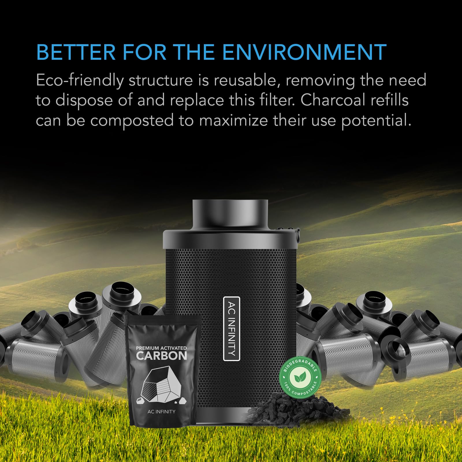 ac-infinity-refillable-carbon-filter-kit-8-with-additional-refill-reusable-charc image 6
