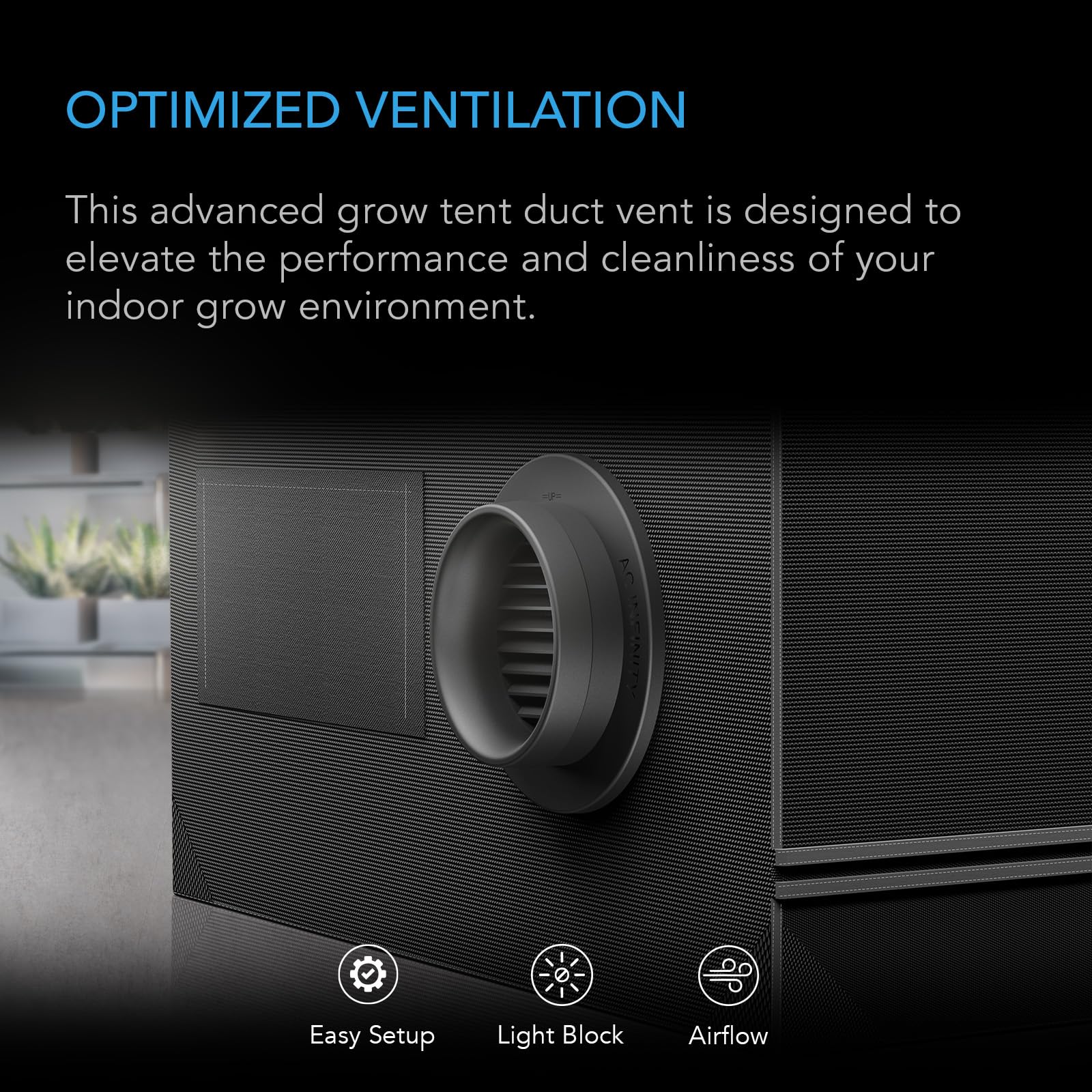 ac-infinity-grow-tent-duct-vent-2-pack-light-blocking-twist-on-air-vents-with-in image 2
