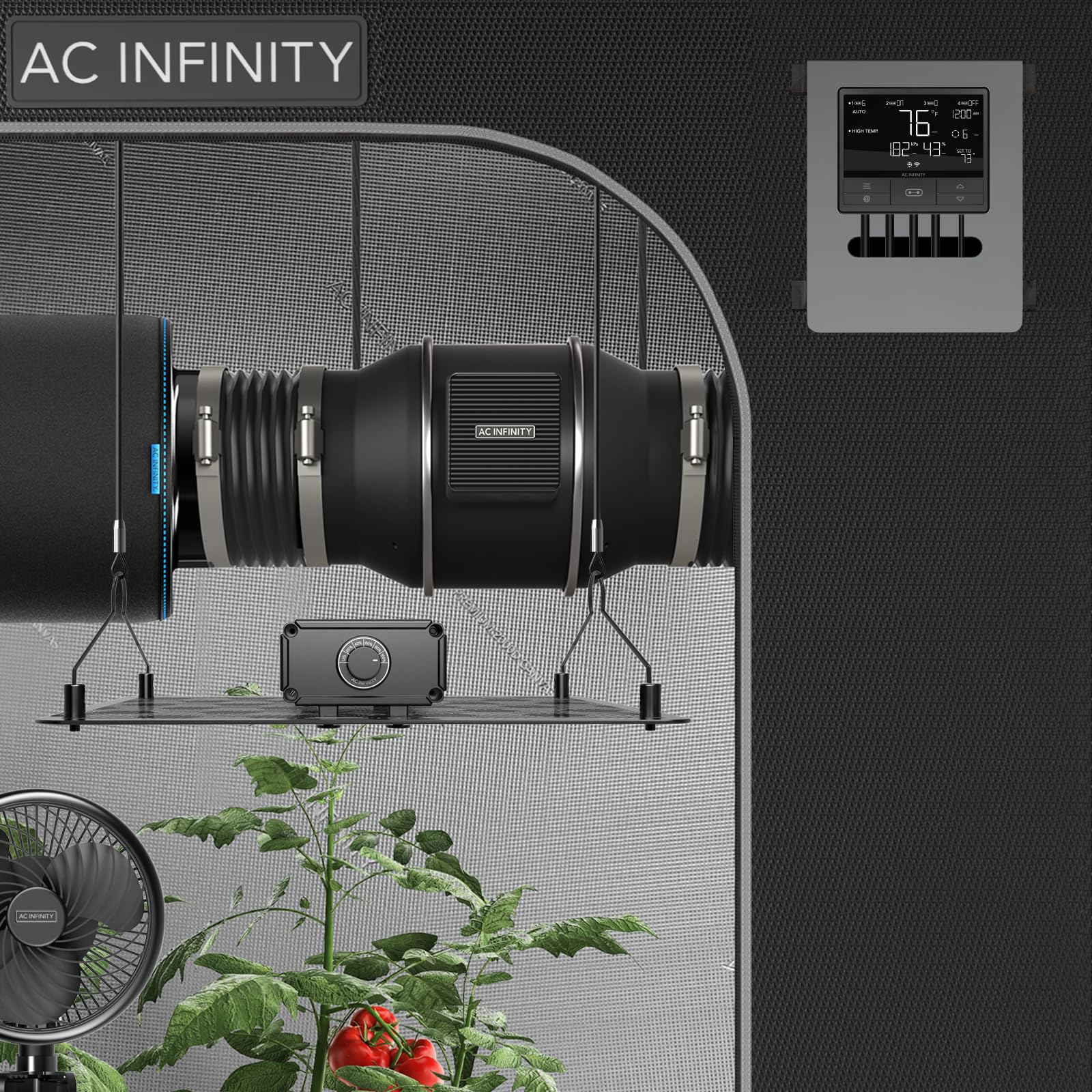 ac-infinity-cloudline-pro-t6-quiet-6-inline-duct-fan-with-temperature-humidity-c image 7