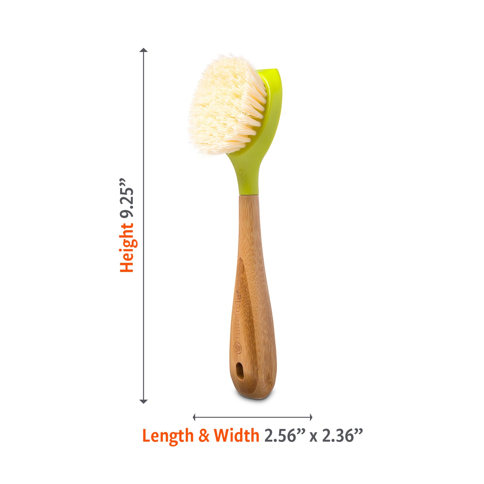 full-circle-the-daily-dish-brush-green-sustainable-bamboo-recycled-plastic image 5