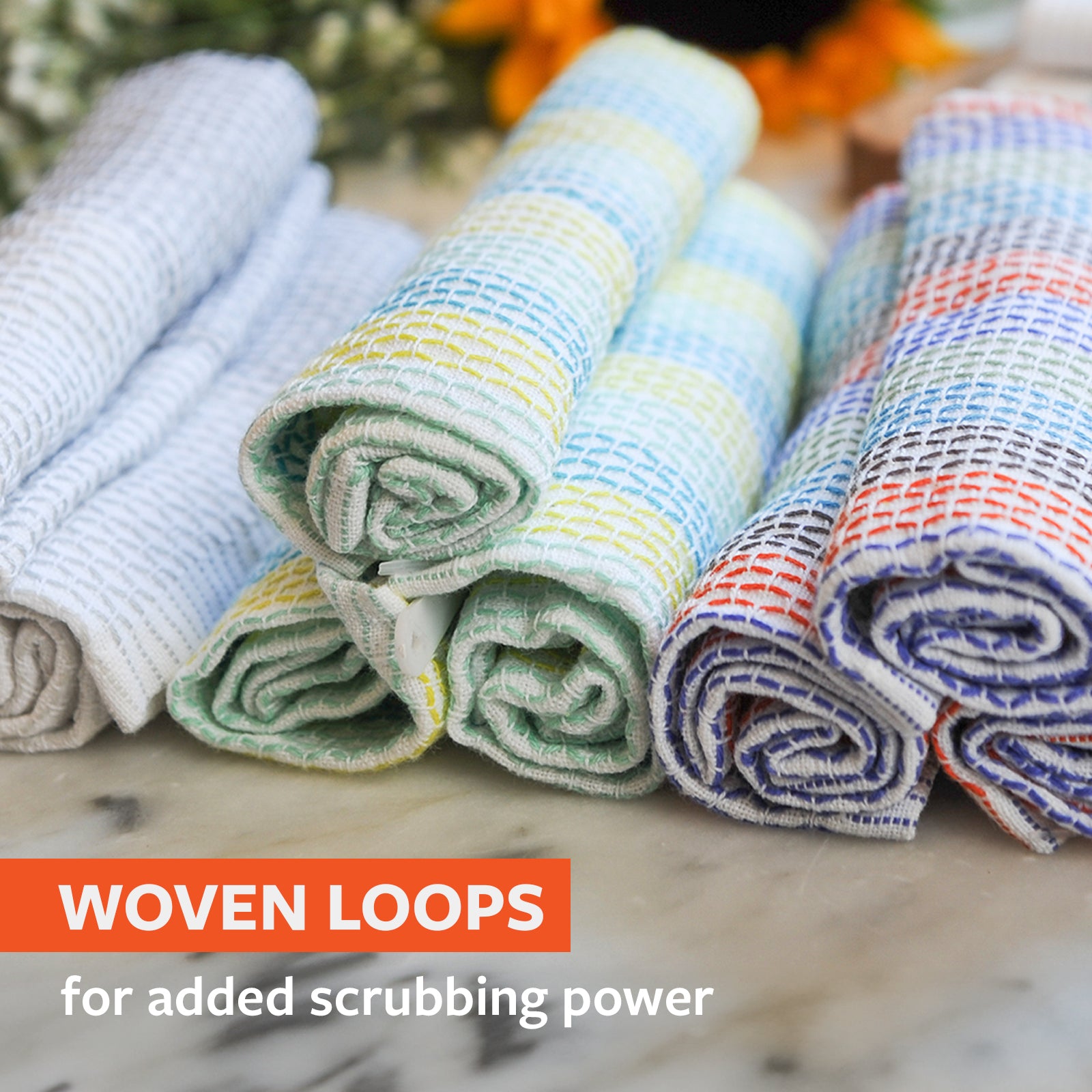 full-circle-tidy-organic-dish-cloths-mega-pack-100-organic-cotton-scrubbing-clot image 3