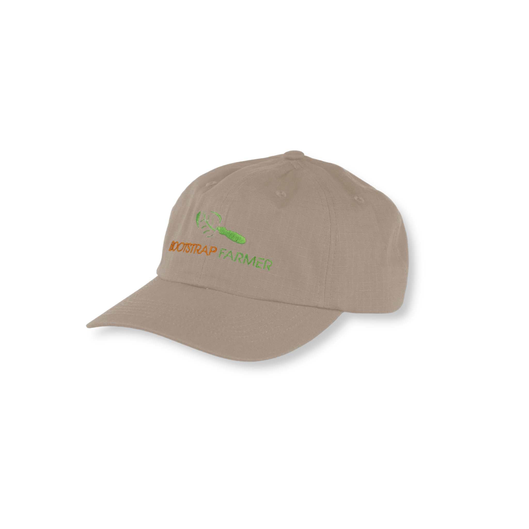 bootstrap-farmer-logo-cap-unisex-adjustable-cotton-ripstop-hat-olive-gray-stone image 2