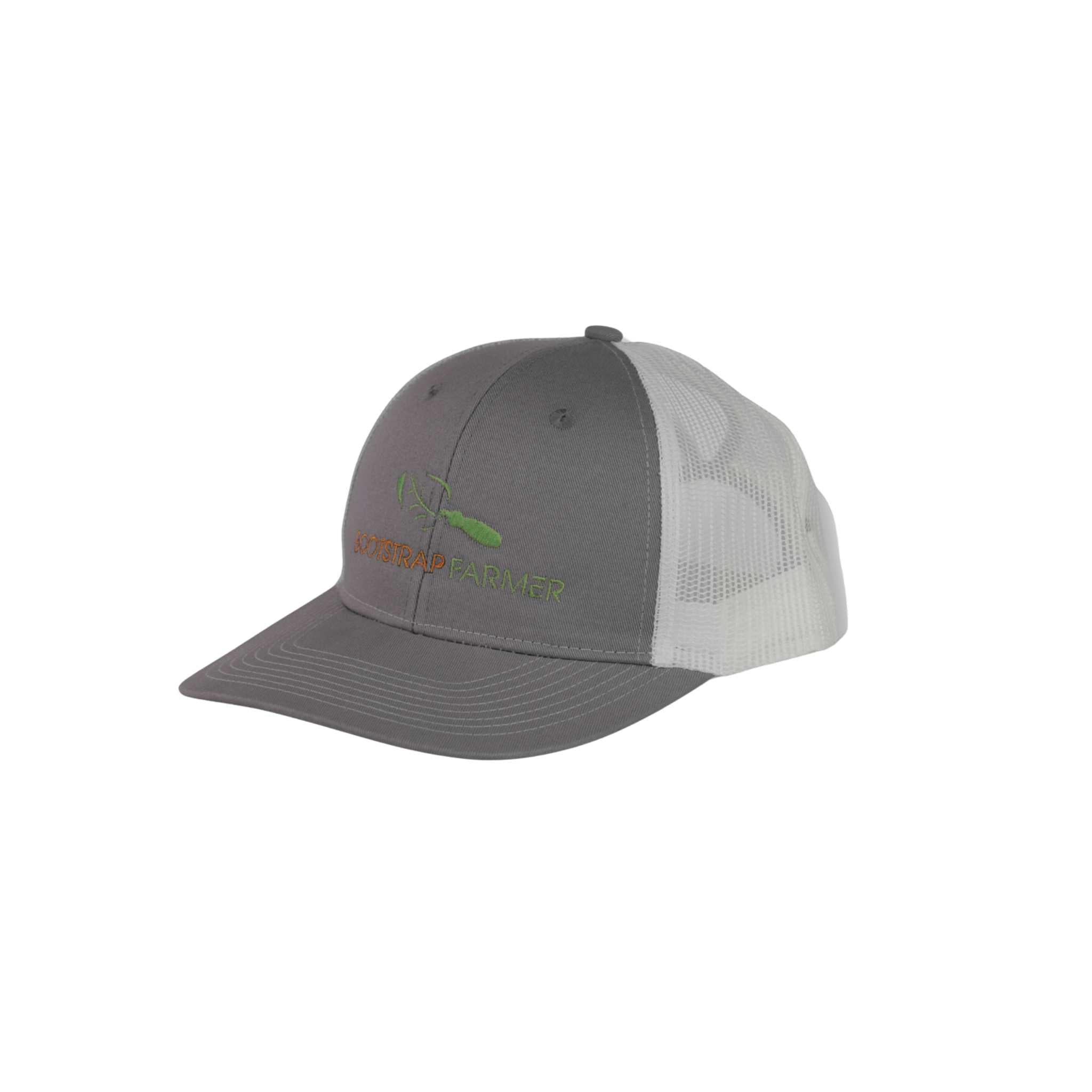 bootstrap-farmer-ponytail-trucker-hat-women-s-fit-pink-white-or-gray-white image 1