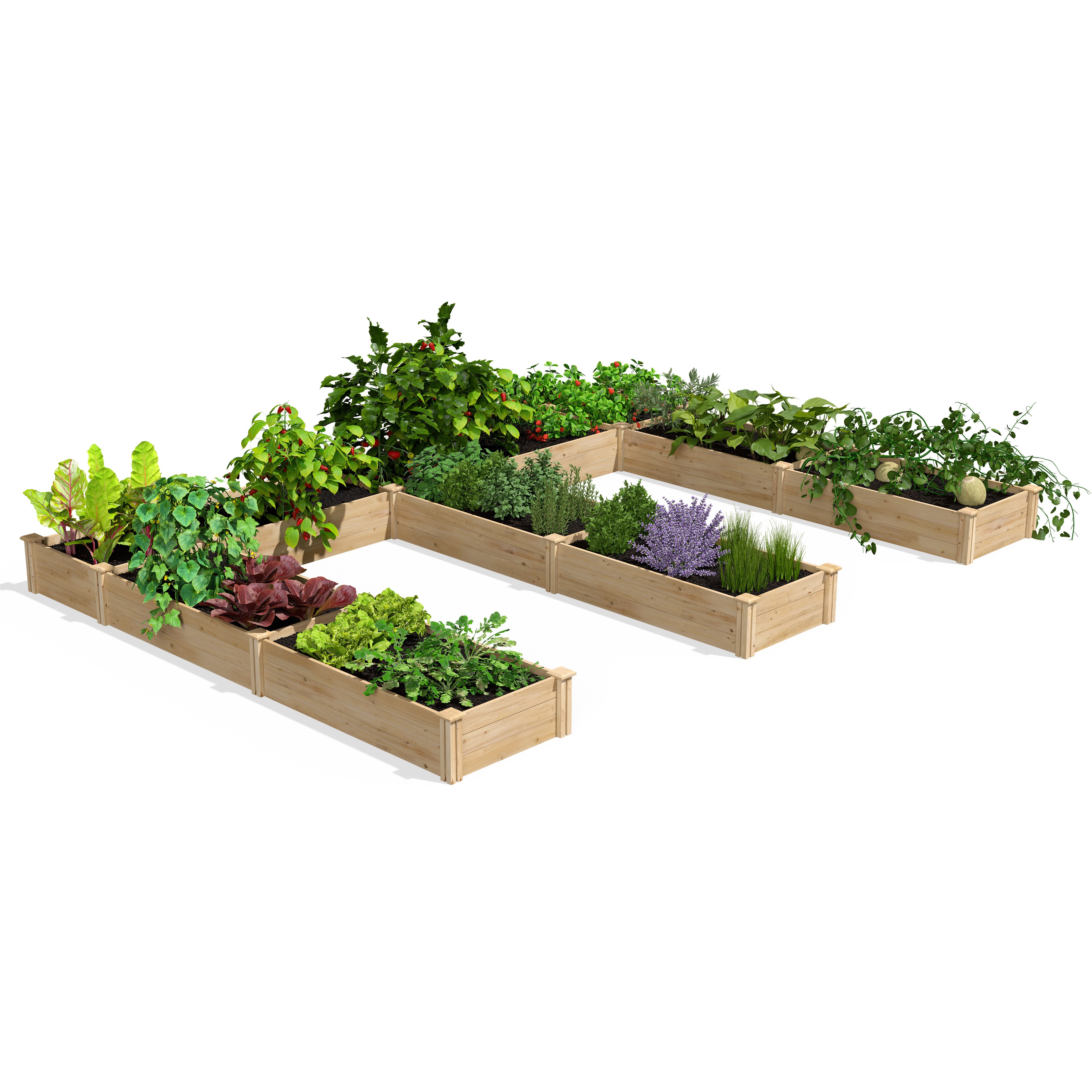 greenes-fence-premium-cedar-e-shaped-raised-garden-bed-3-4-in-thick-rcocle-rcocb image 4