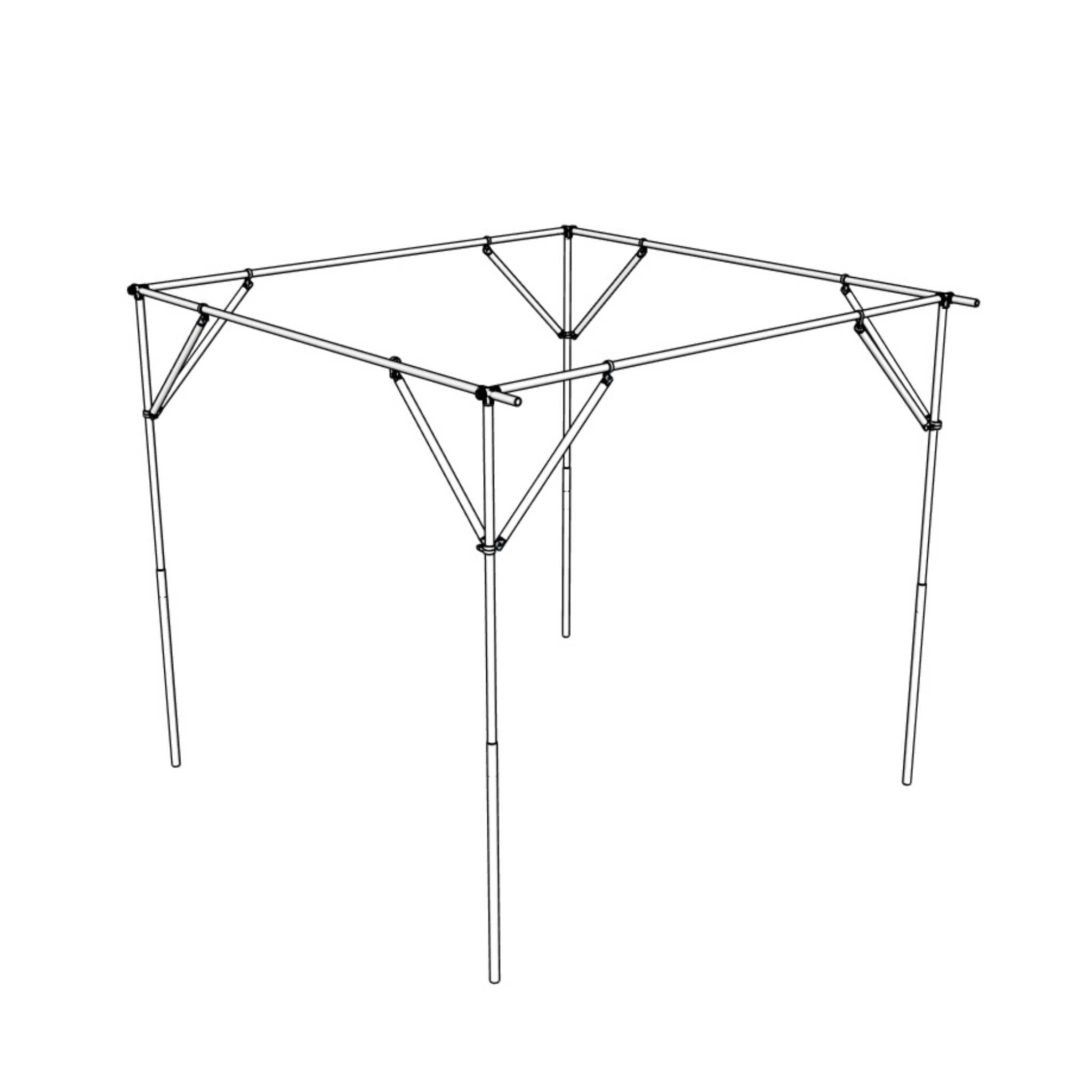bootstrap-farmer-diy-shade-structure-kit-with-50-shade-cloth-for-gardens-and-liv image 7