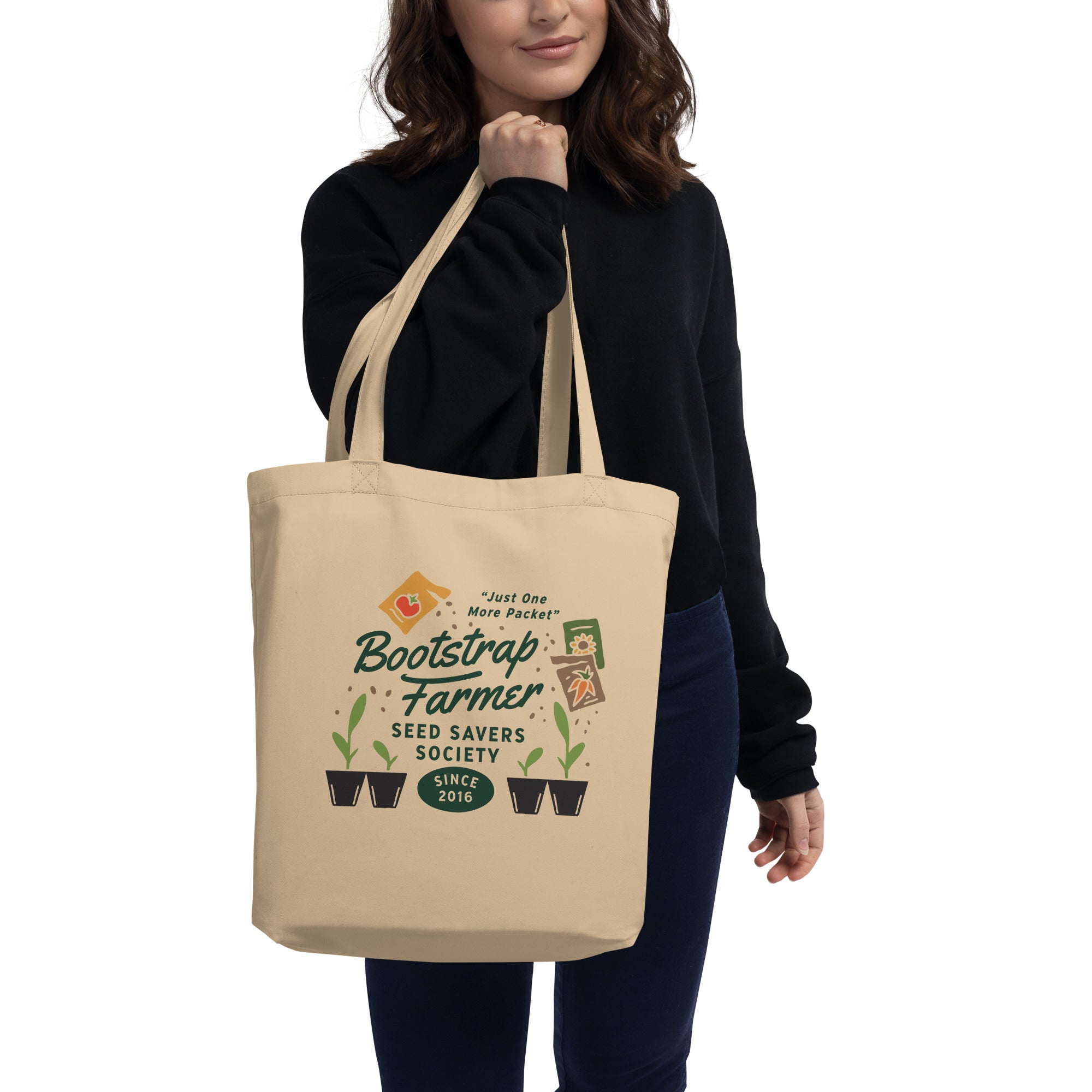 bootstrap-farmer-seed-savers-society-organic-cotton-tote-bag-16-x14-5-x5-holds-3 image 2