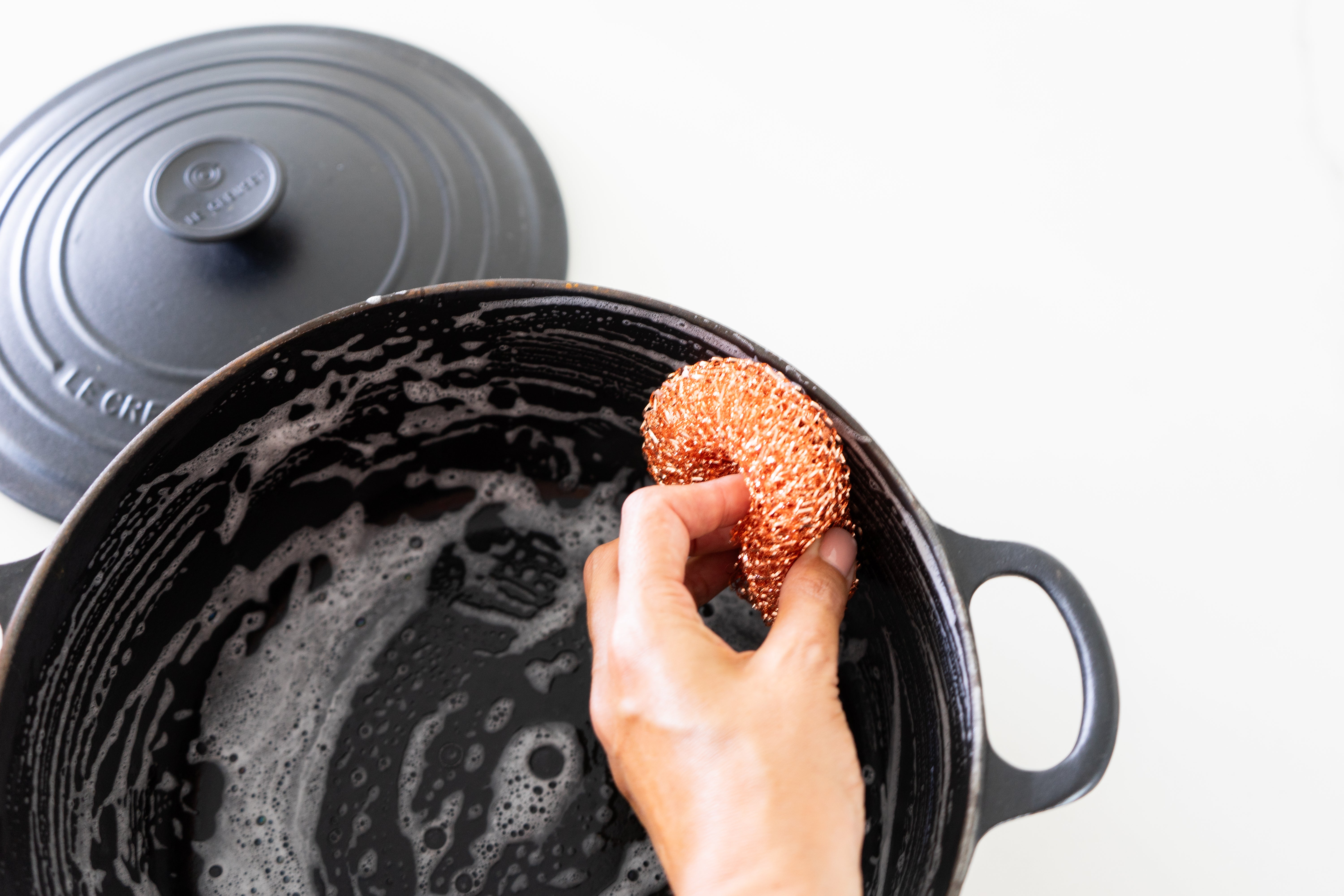 full-circle-completely-copper-scrubber-antimicrobial-rust-resistant-cleaning-sco image 2