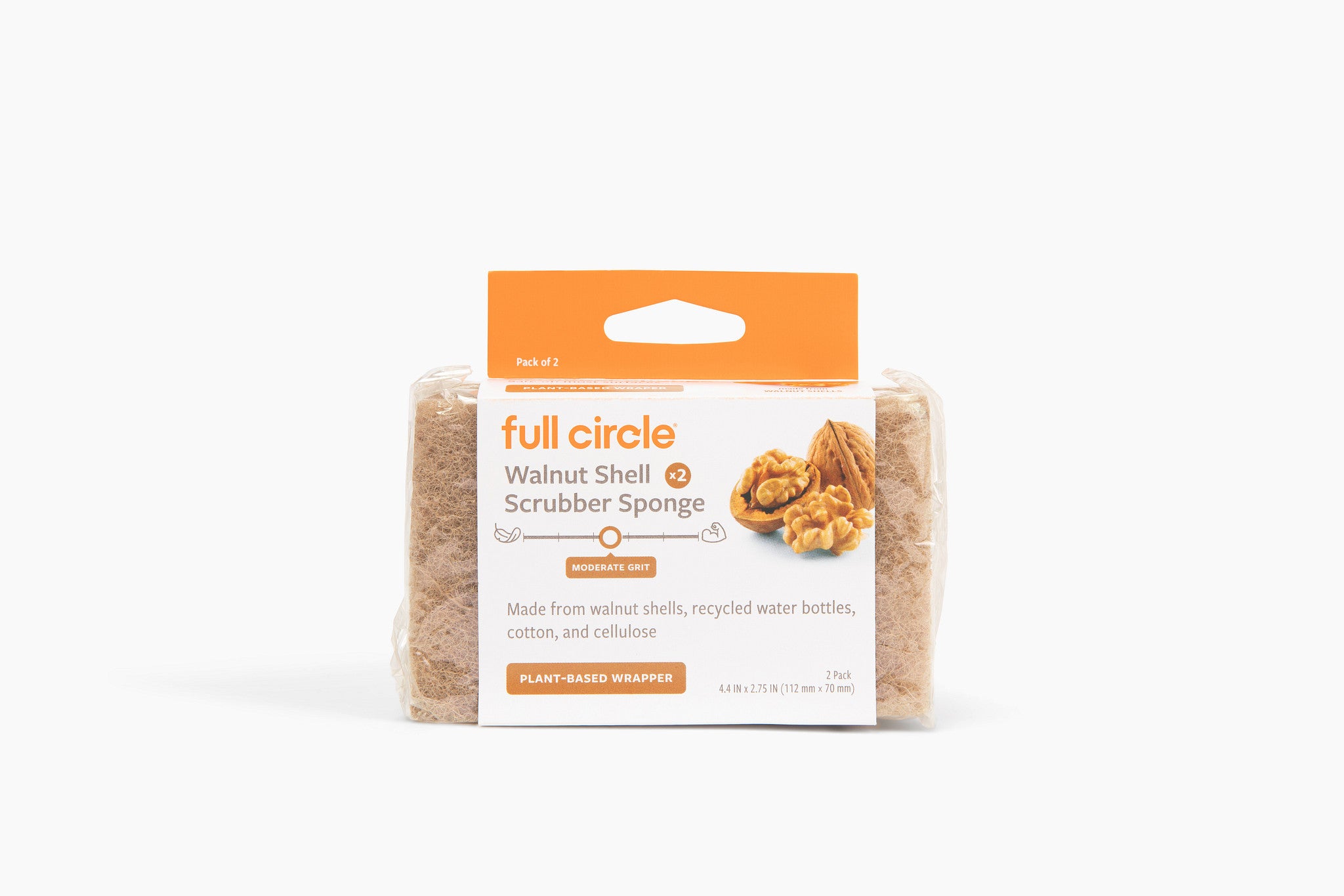 full-circle-walnut-shell-scrubber-sponge image 1