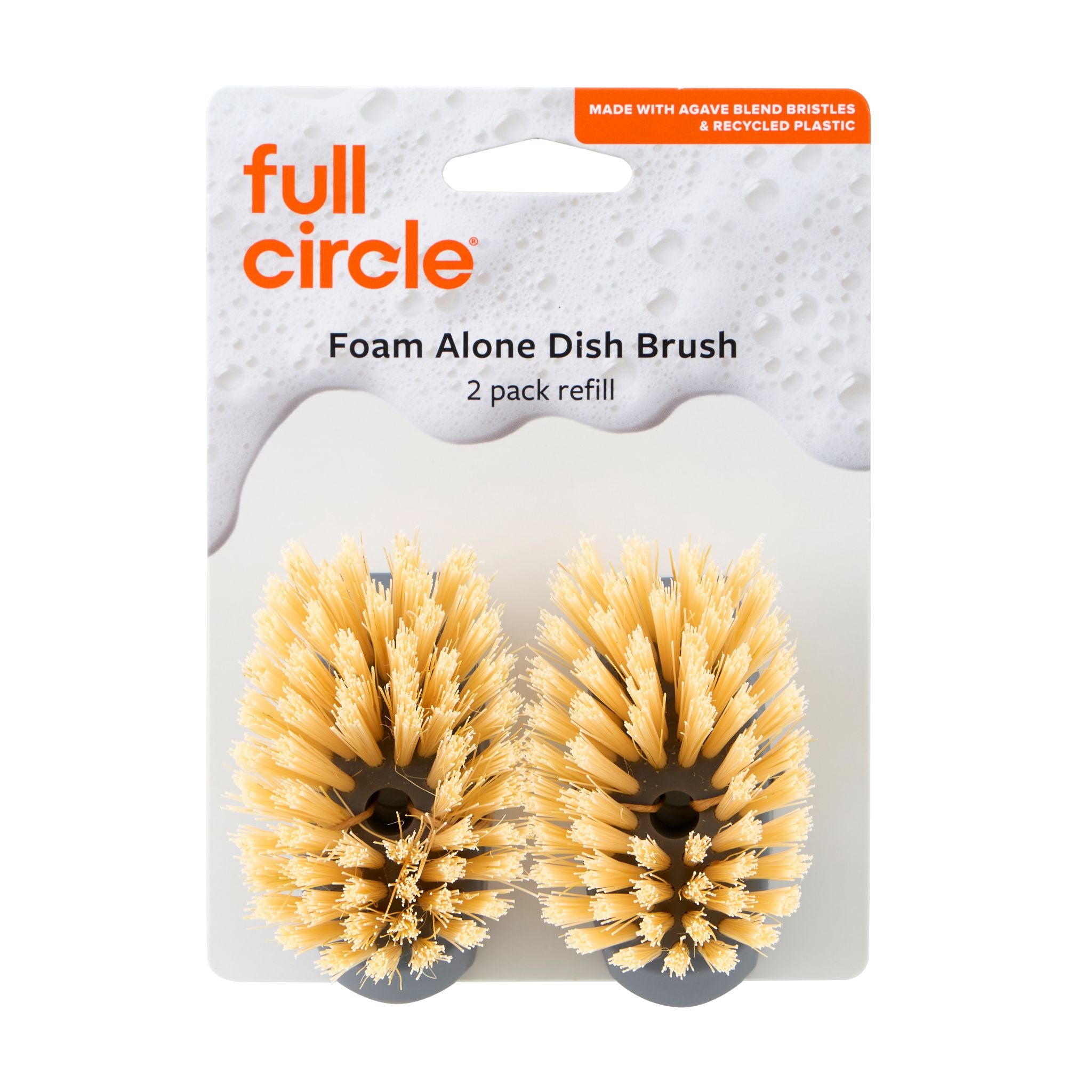 full-circle-foam-alone-dish-brush-replacement-heads-2-pack image 2
