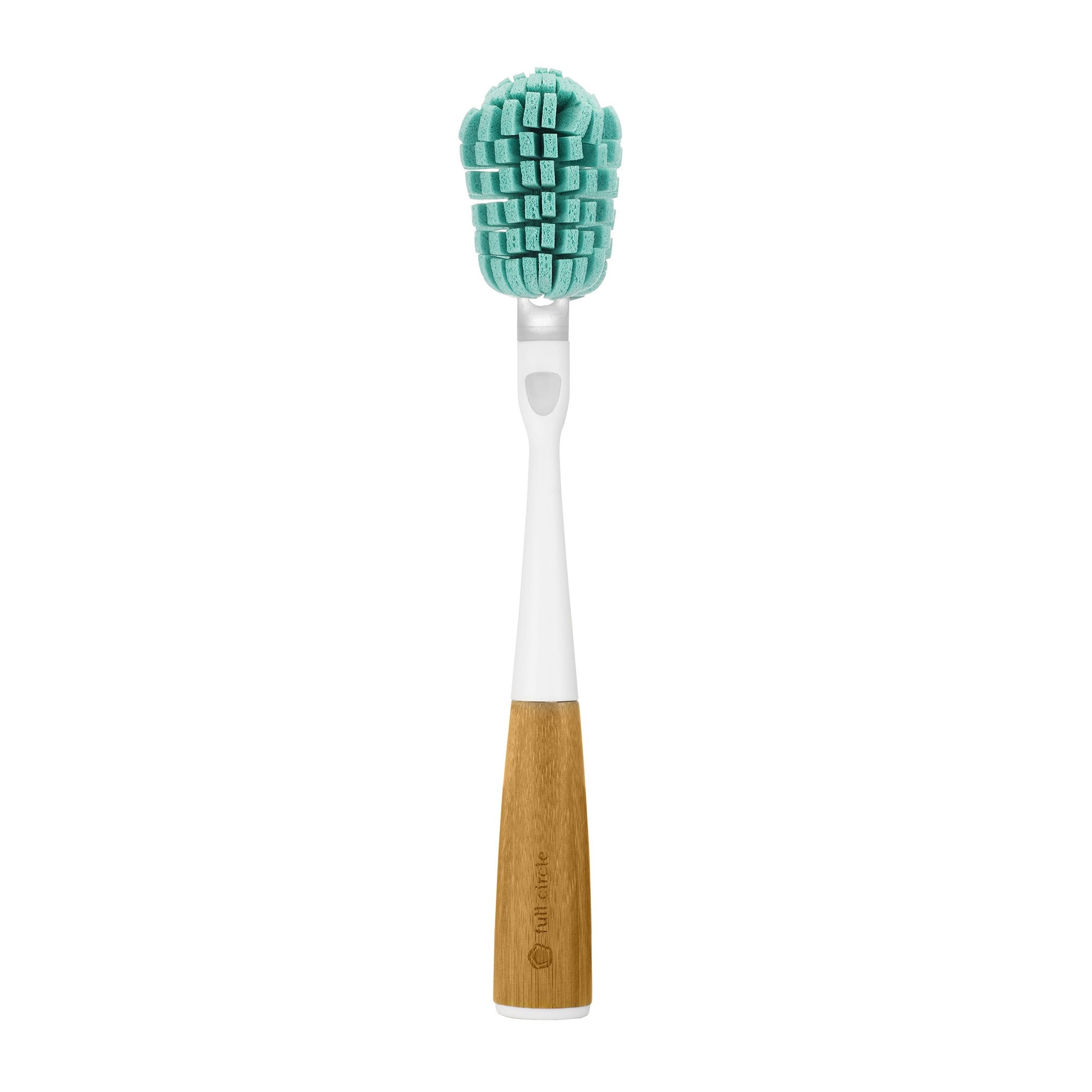 full-circle-glass-act-cleaning-wand-bamboo-handle-with-replaceable-sponge-head image 1