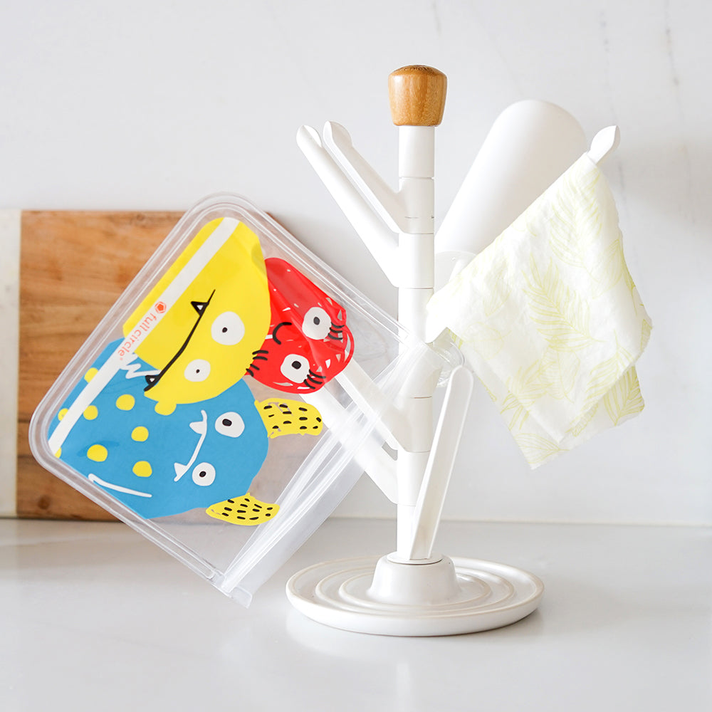 full-circle-sinkside-wash-dry-set-space-saving-dish-drying-rack-and-sink-caddy image 3