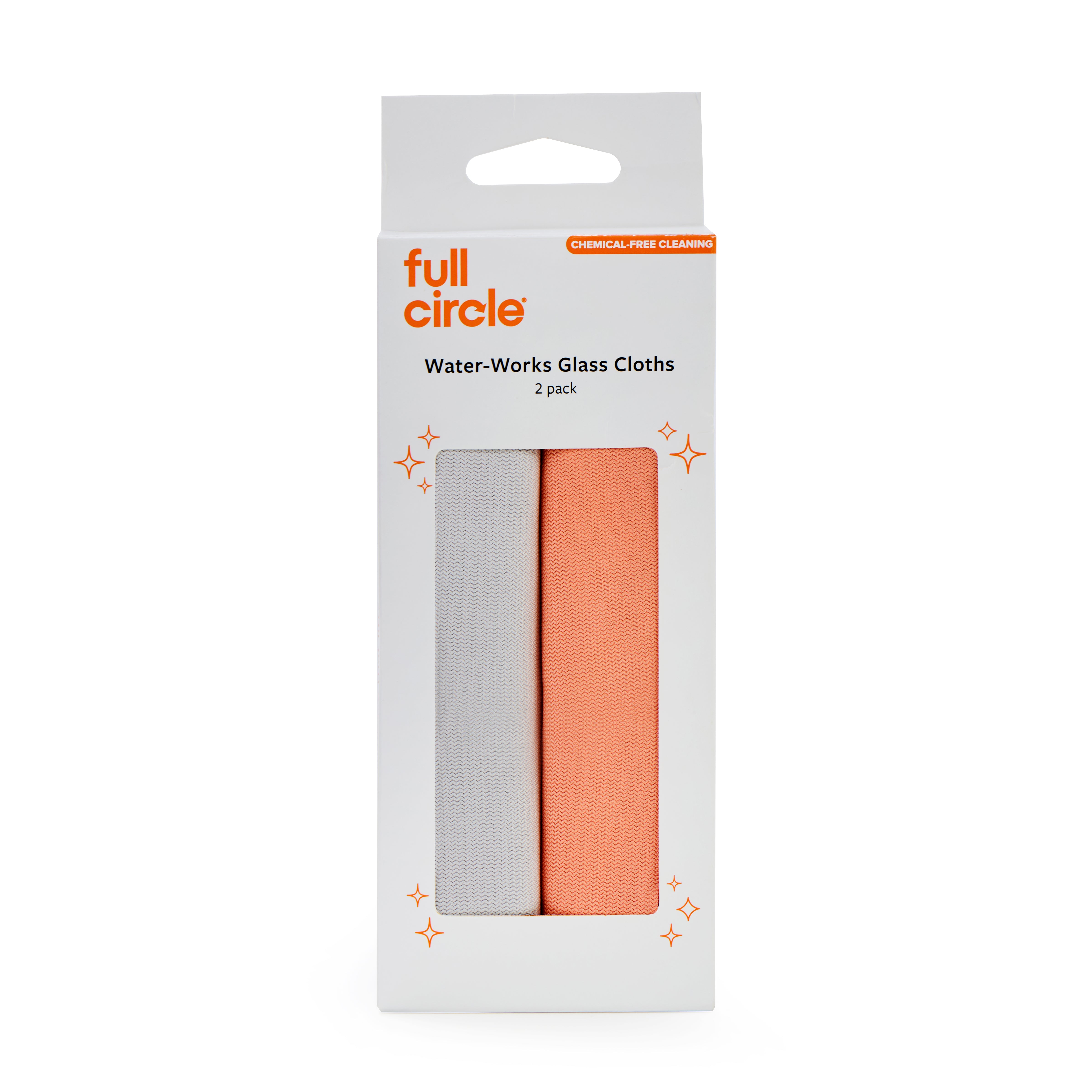 full-circle-water-works-microfiber-glass-cloth-set image 2