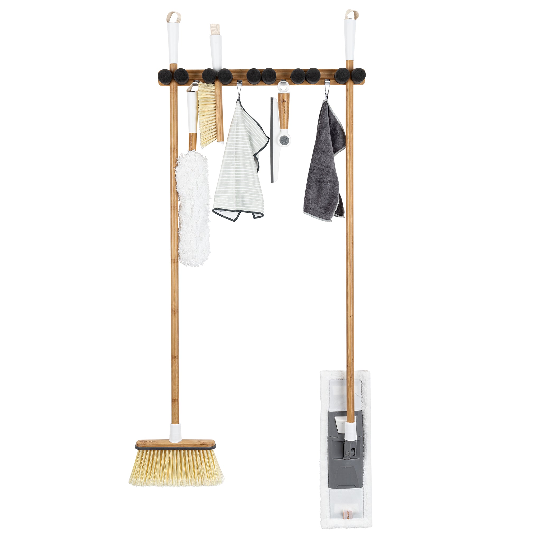 full-circle-get-a-grip-mop-broom-organizer-with-bamboo-and-recycled-materials image 2