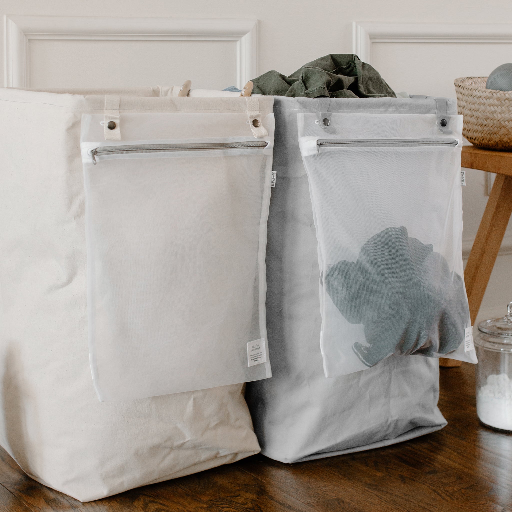 full-circle-collapsible-laundry-bag-set-2-pack image 2
