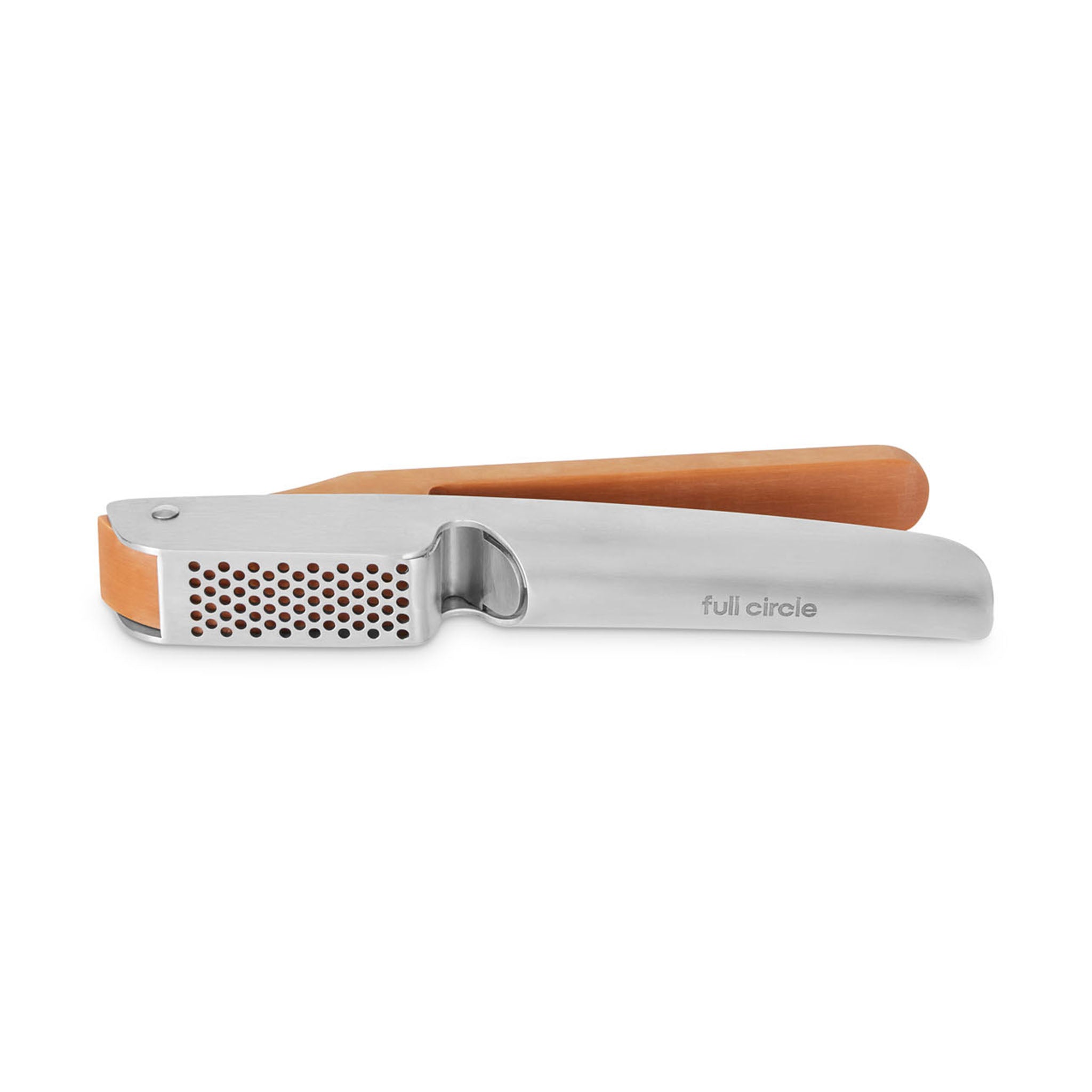 full-circle-the-no-mess-garlic-press-stainless-steel-with-integrated-scraper image 2