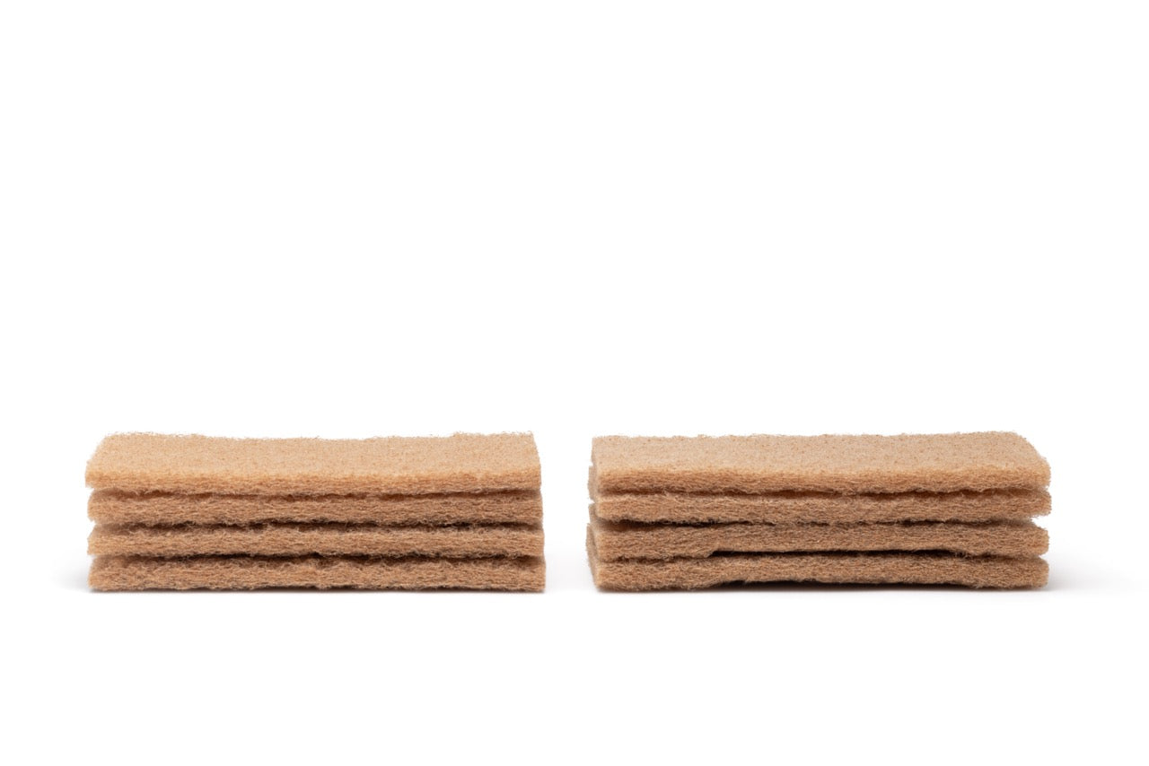 full-circle-walnut-shell-scour-pad-natural-abrasive-scrubber-for-gentle-cleaning image 4