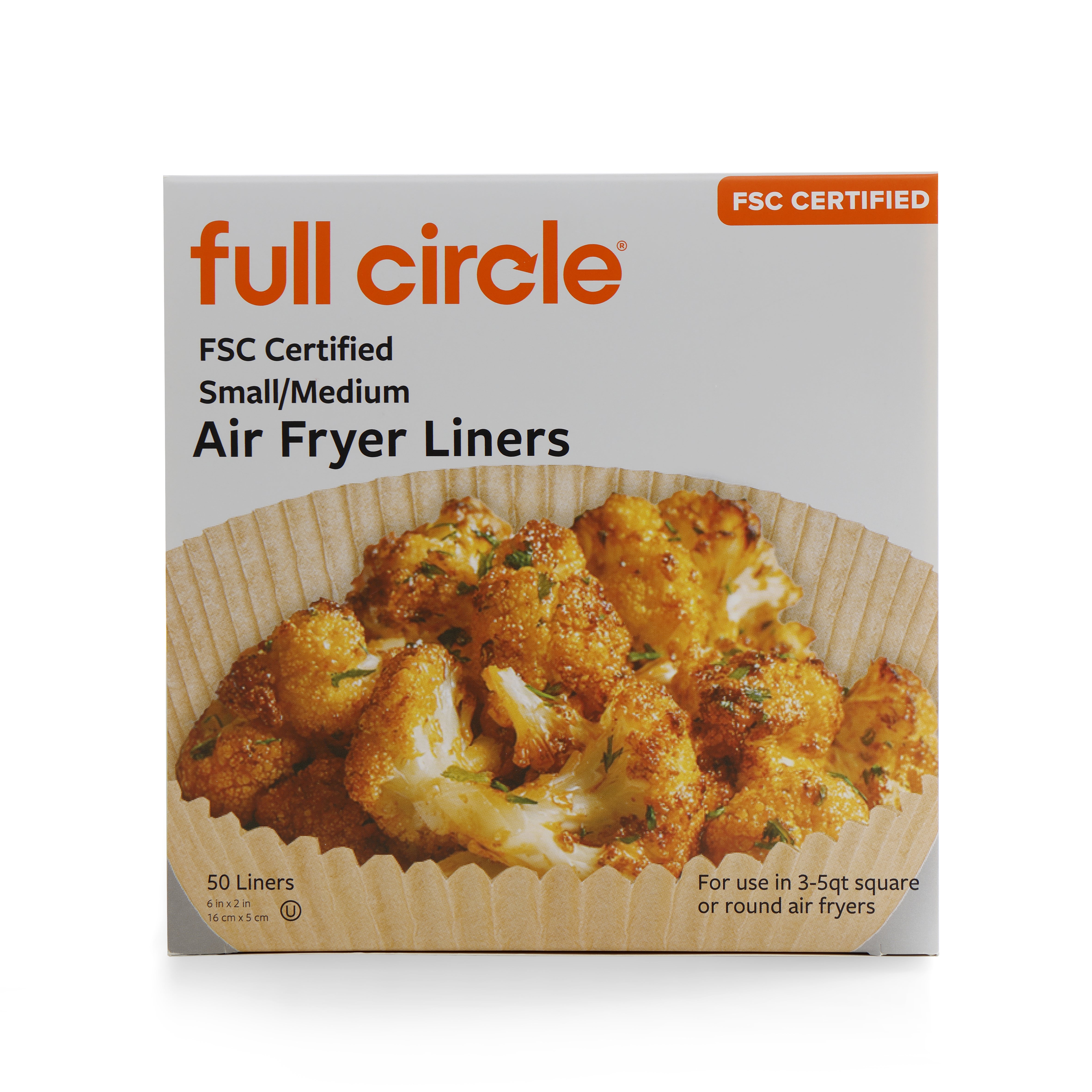 full-circle-fsc-certified-air-fryer-liners-pack-of-100 image 2