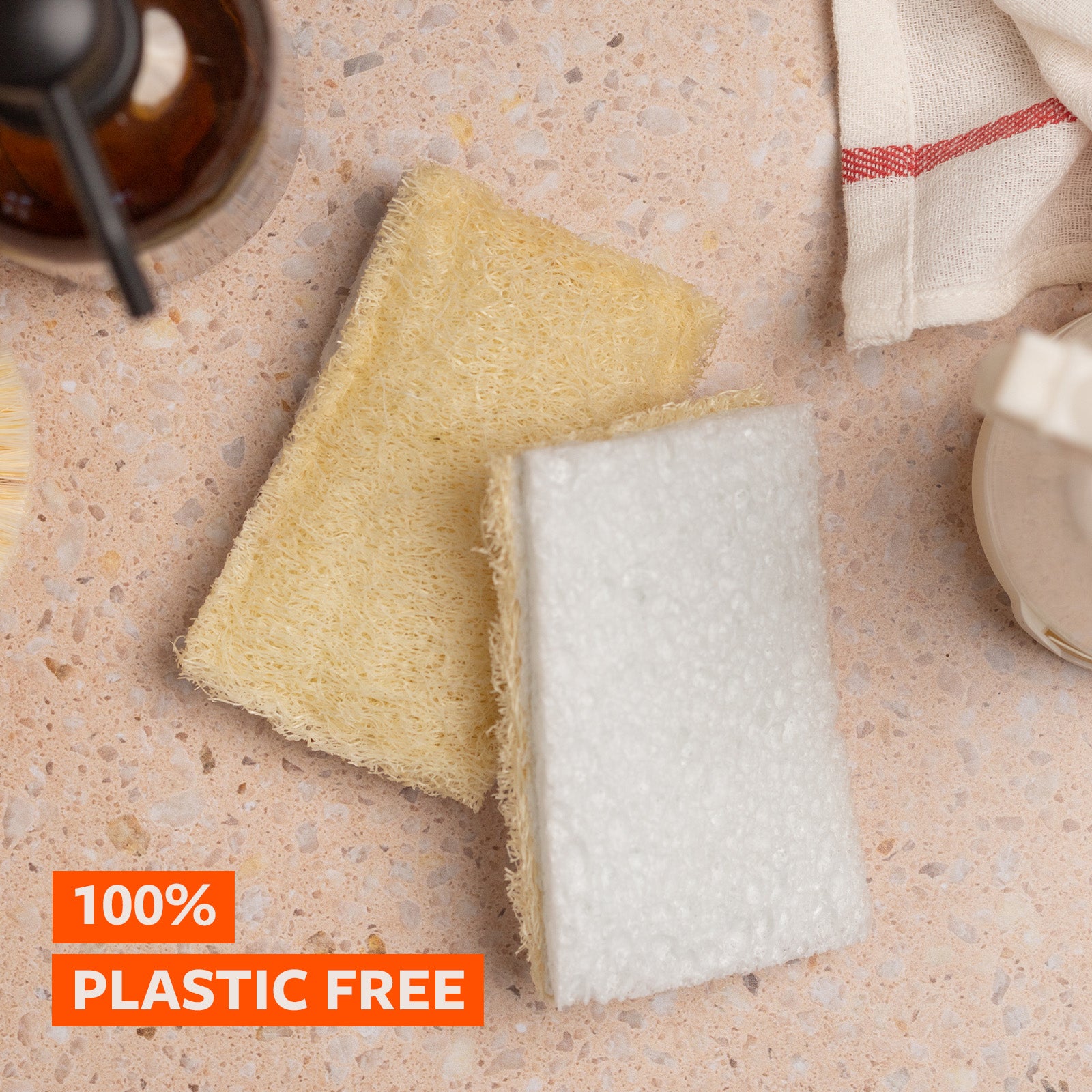 full-circle-100-plastic-free-loofah-scrubber-sponge-natural-loofah-plant-based-c image 2