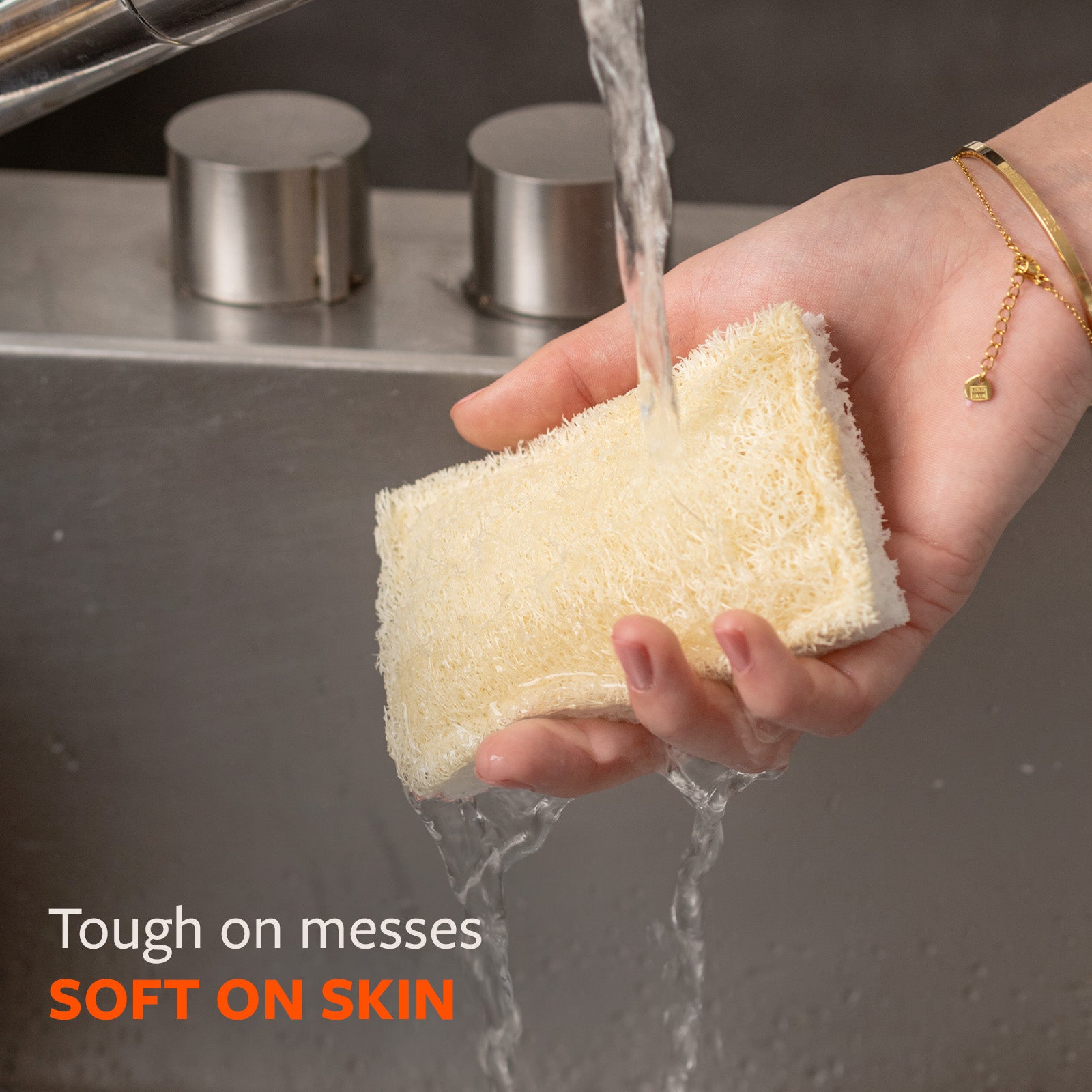 full-circle-100-plastic-free-loofah-scrubber-sponge-natural-loofah-plant-based-c image 5