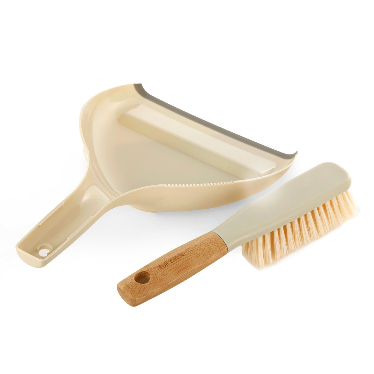 full-circle-daily-sweep-dustpan-set-bamboo-handle-with-rubber-edge-lint-comb image 5