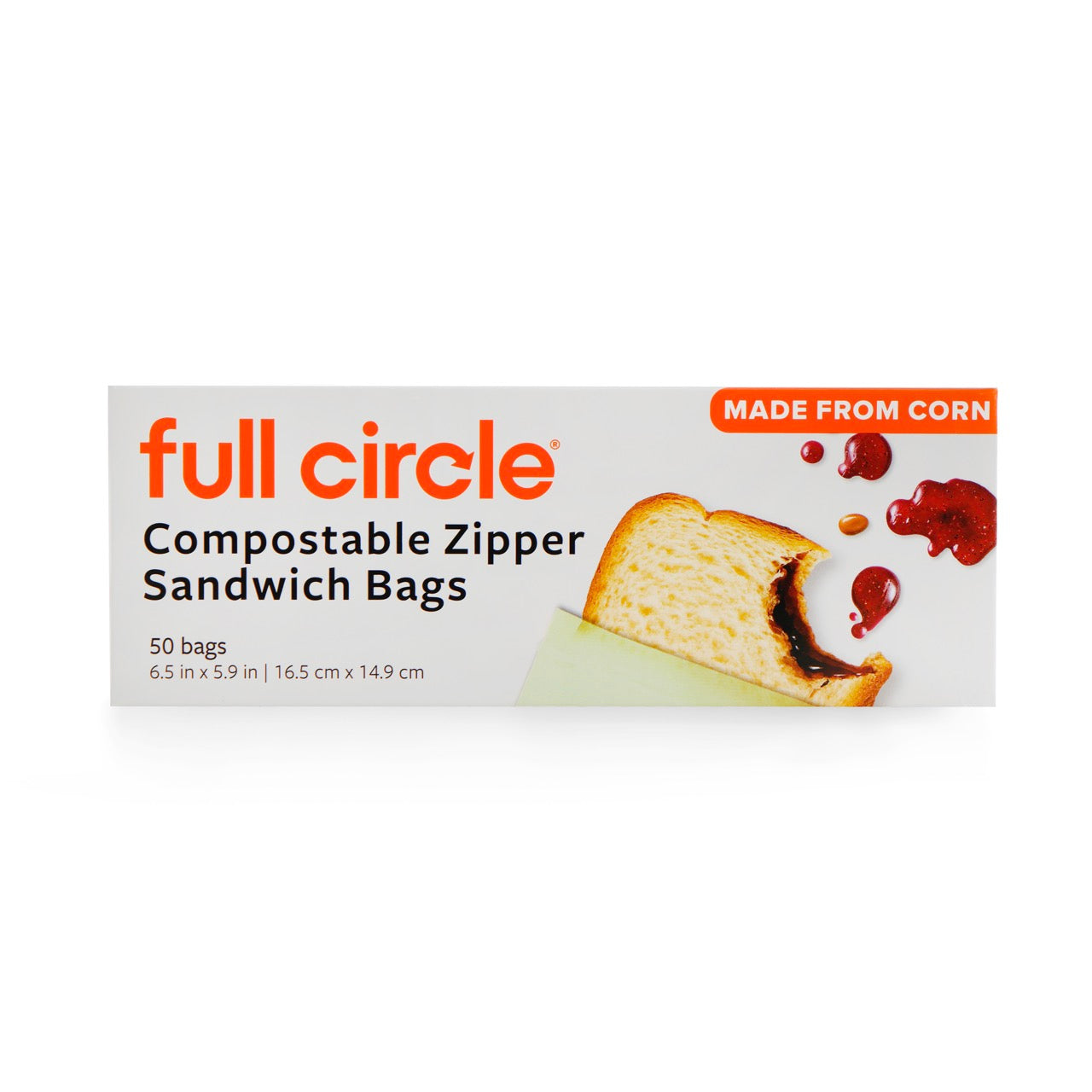 full-circle-compostable-zipper-sandwich-bags-bpi-certified-eco-friendly-storage image 2