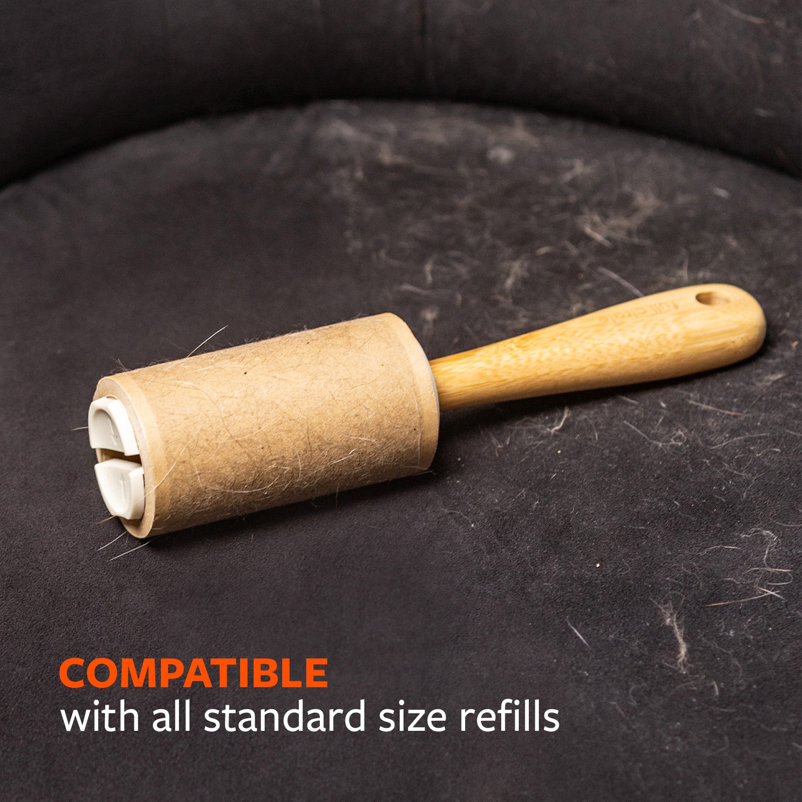 full-circle-lint-lock-bamboo-roller-eco-friendly-lint-roller-with-sticky-sheets image 5