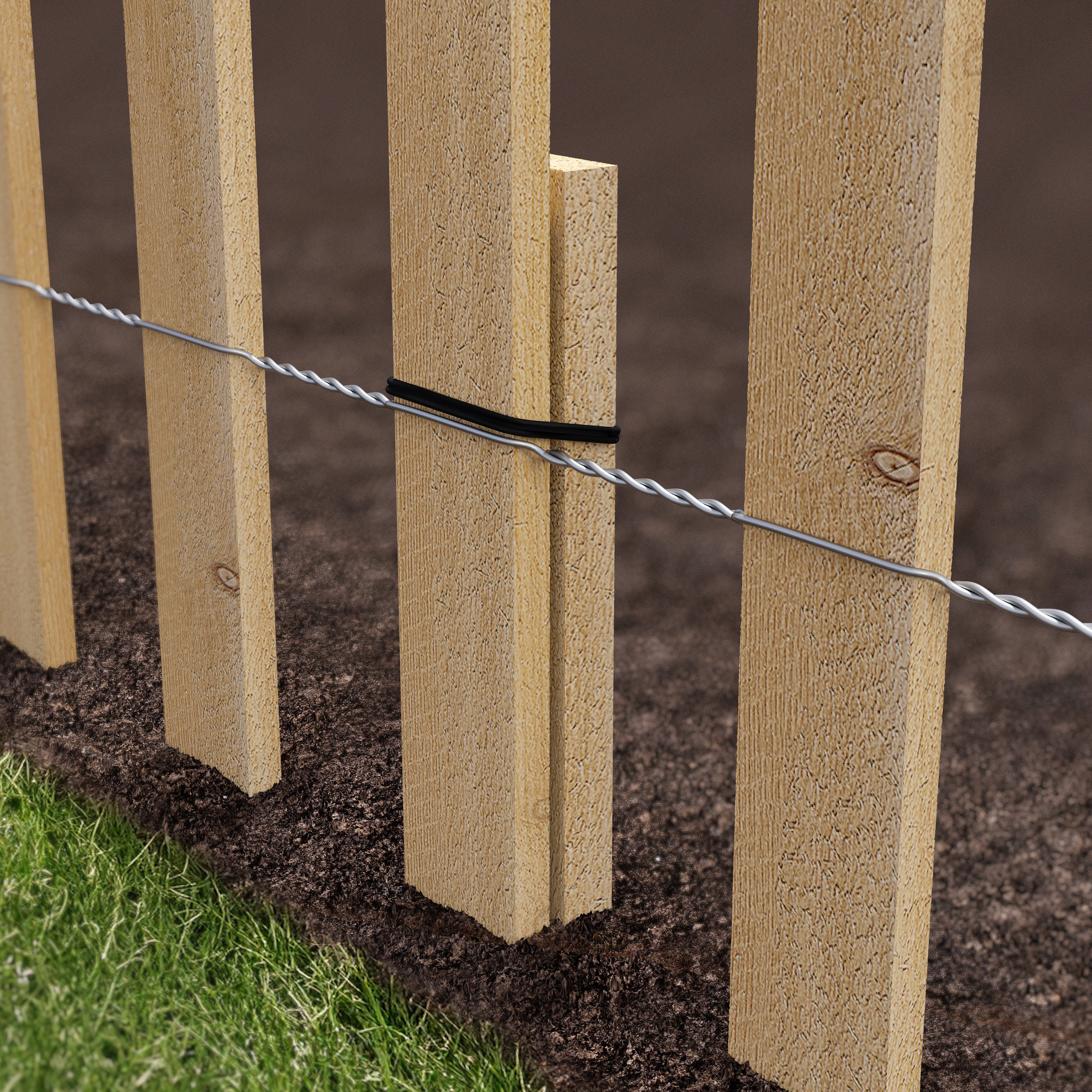 greenes-fence-rc14cs-2pk-natural-cedar-garden-picket-fence-with-cedar-stake-inst image 5