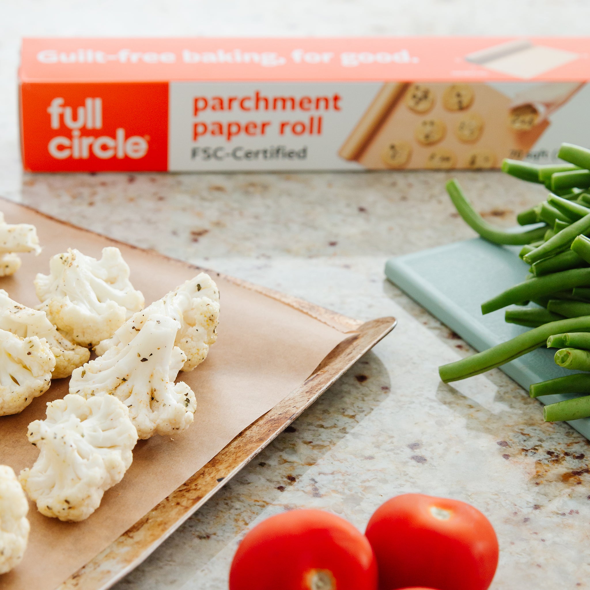 full-circle-parchment-paper-roll-70-sq-ft-fsc-certified-unbleached-non-stick-che image 2