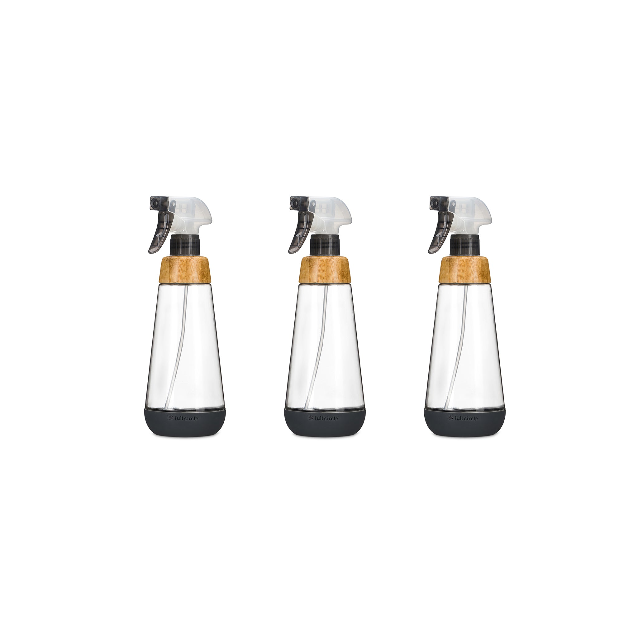 full-circle-refill-ready-glass-spray-bottle-3-pack-eco-friendly-cleaning-solutio image 1